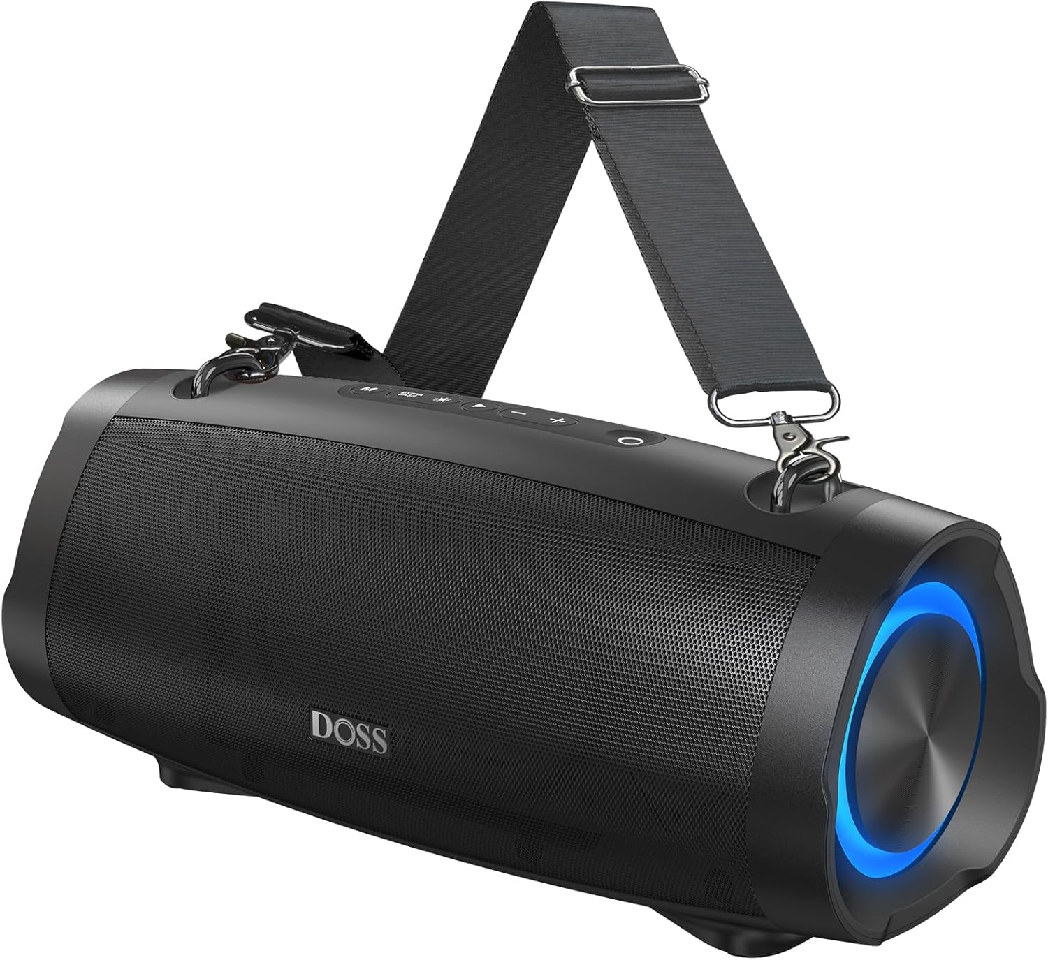 DOSS Extreme Boom Pro D100 70W Bluetoothスピーカー ブラック - IPX6防水・24時間再生・モバイルバッテリー機能付き