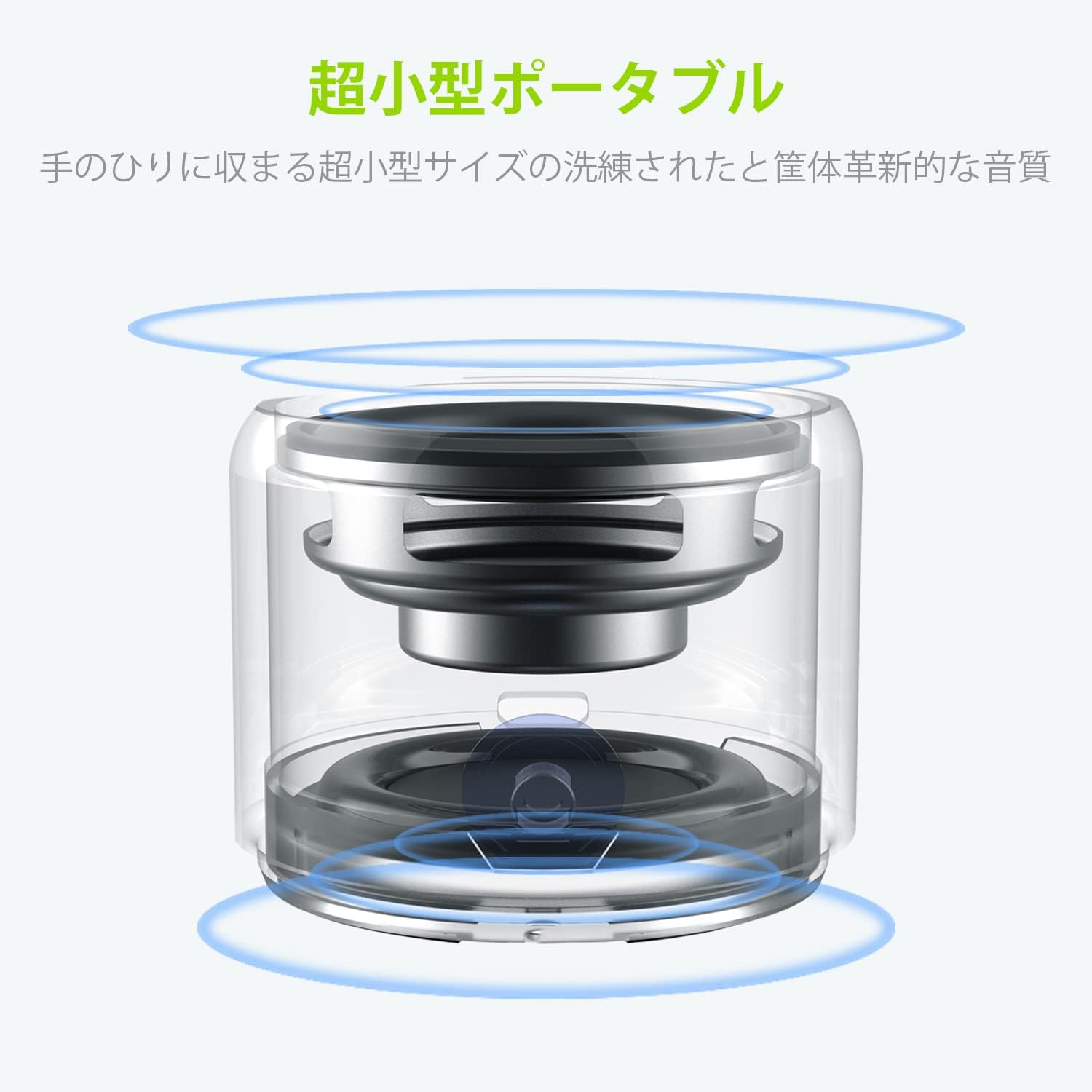 ポータブルスピーカー EWA A106 Bluetooth5.0 EVAキャリングケース付き IP67準拠 12時間再生 ブラック