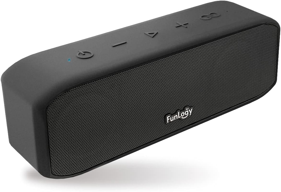 防水ポータブルBluetoothスピーカー TWS IP67 小型 日本ブランド 連続12時間再生 ブラック