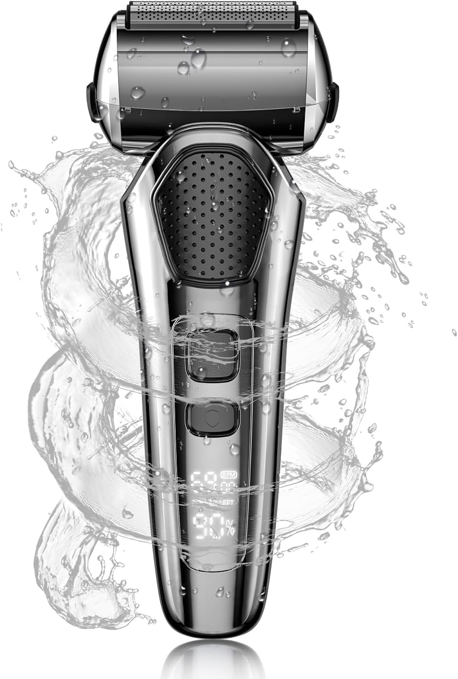 父の日向け メンズ電動シェーバー Type-C充電式 IPX7防水 低騒音 ひげそりトリマー