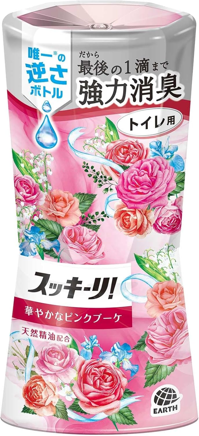 トイレ用芳香剤 ピンクブーケ香 消臭効果付き