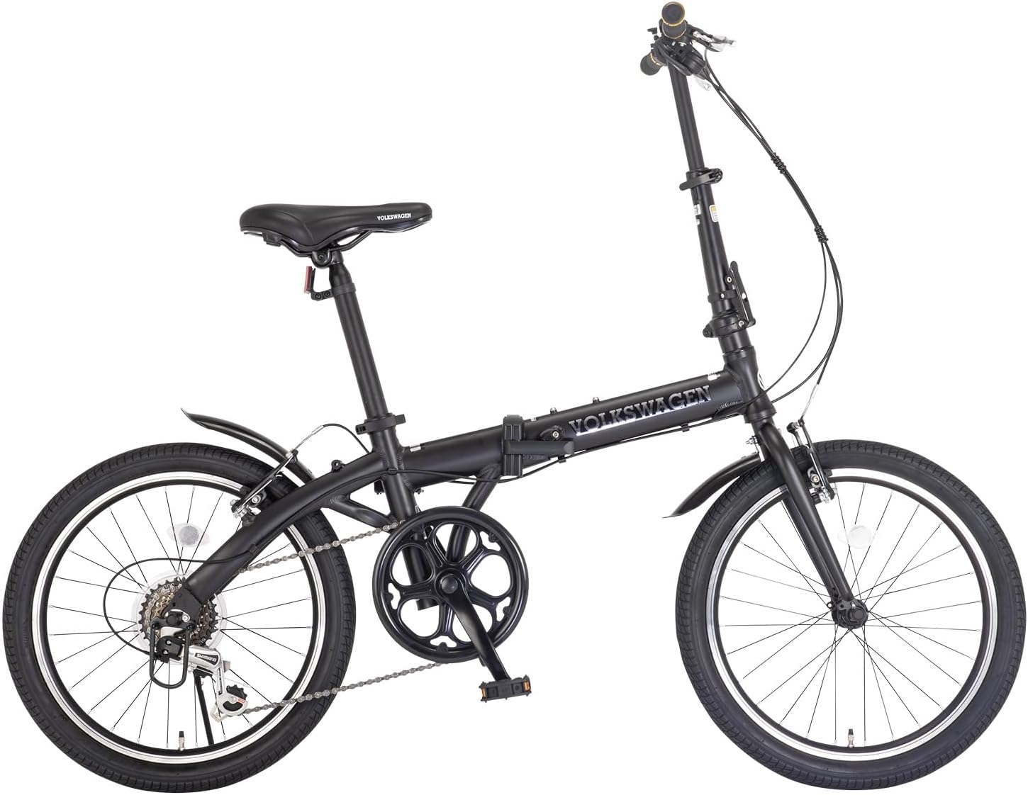 シマノ6段変速 軽量アルミフレーム 折りたたみ自転車 20インチ VW-FDB206AL