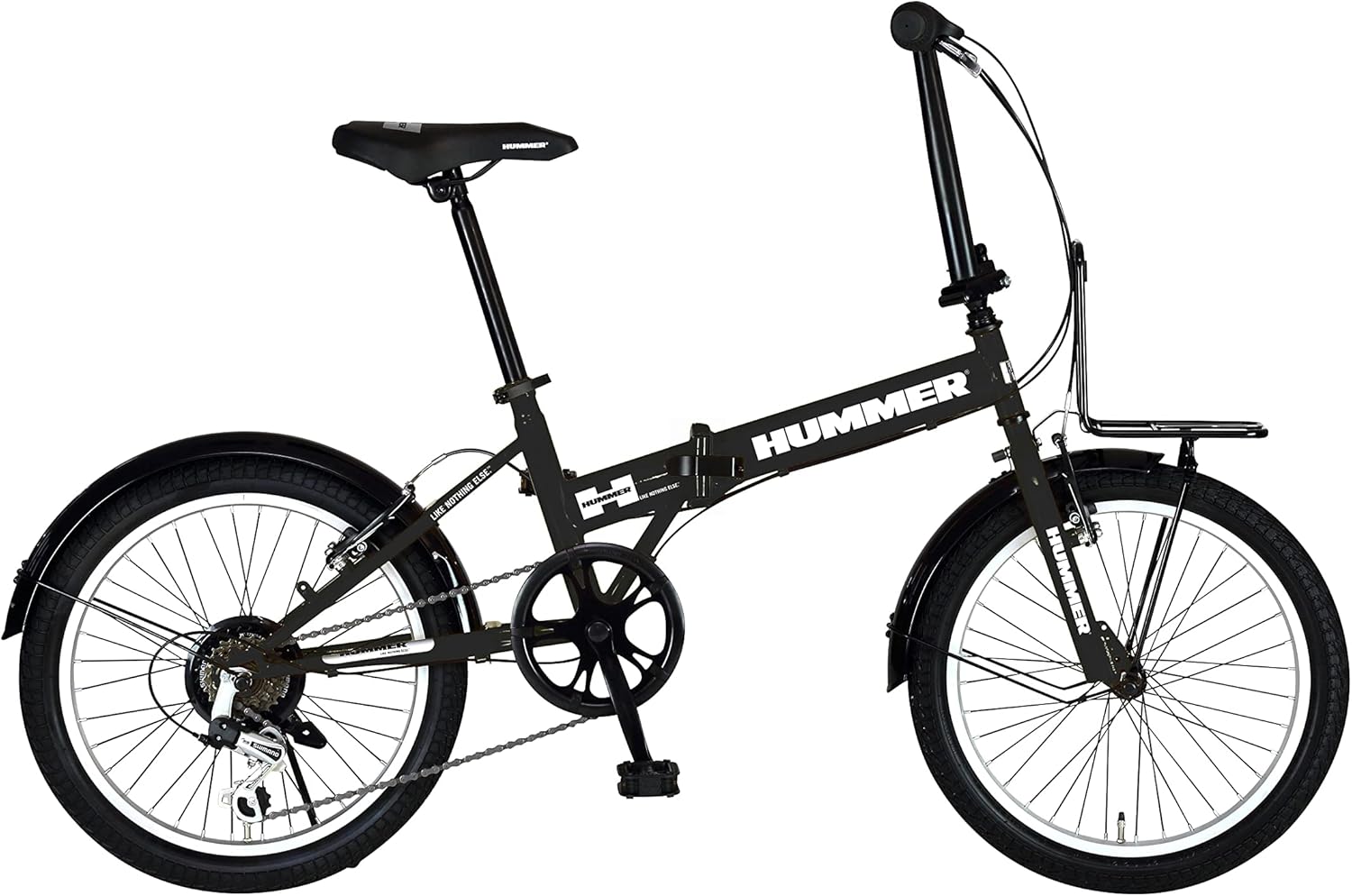 HUMMER(ハマー) 20インチ 折りたたみ自転車 6段変速・フロントキャリア付き