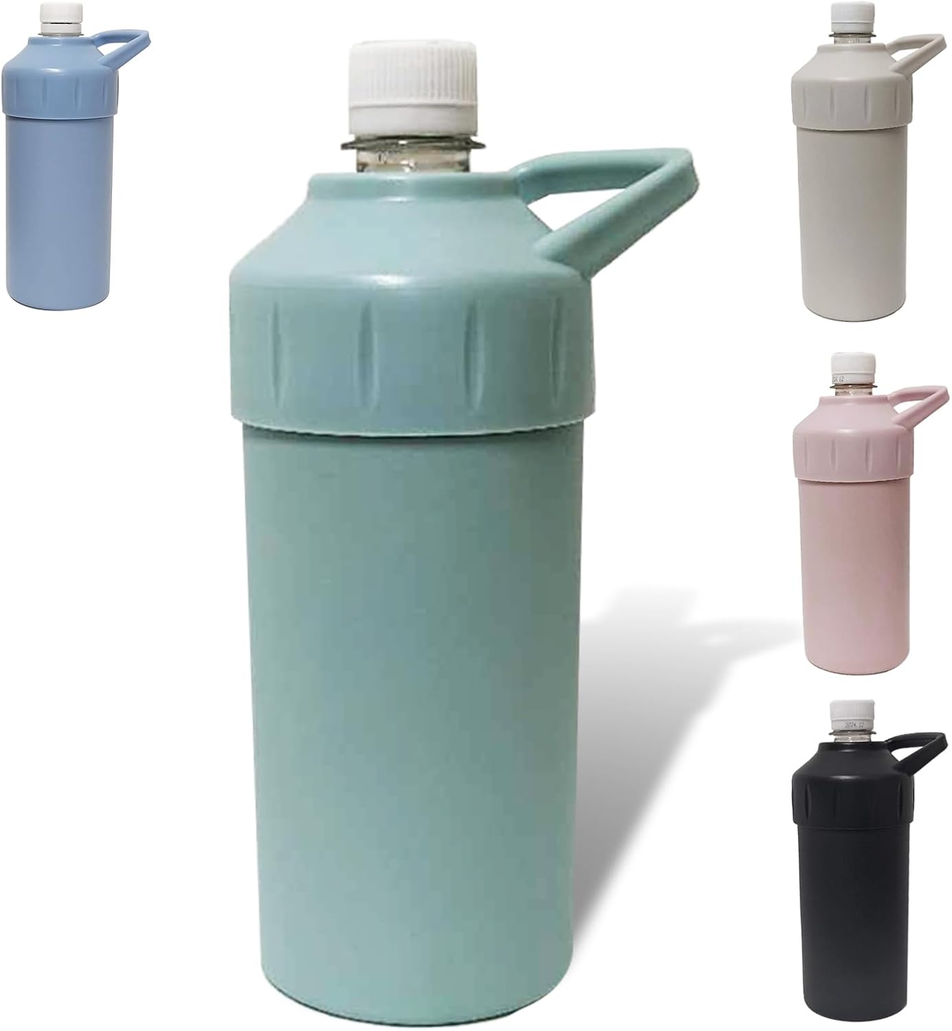 保冷ステンレス製ペットボトルホルダー 500ml～650ml対応 熱中症対策 (ピスタチオグリーン)