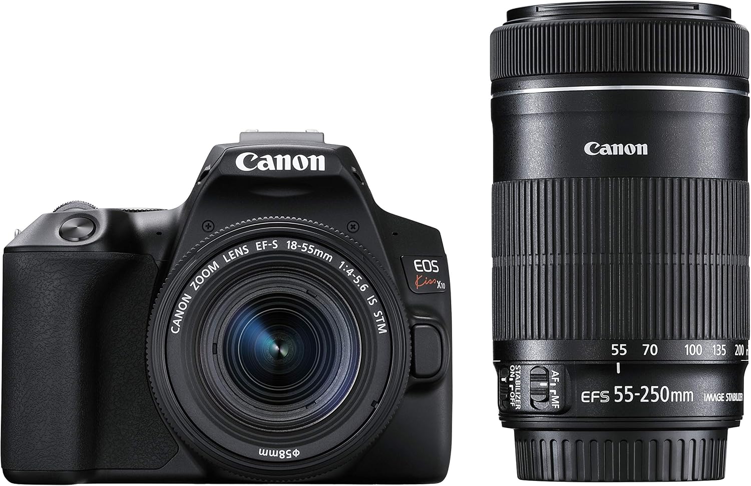 Canon EOS Kiss X10 ダブルズームキット ブラック デジタル一眼レフカメラ
