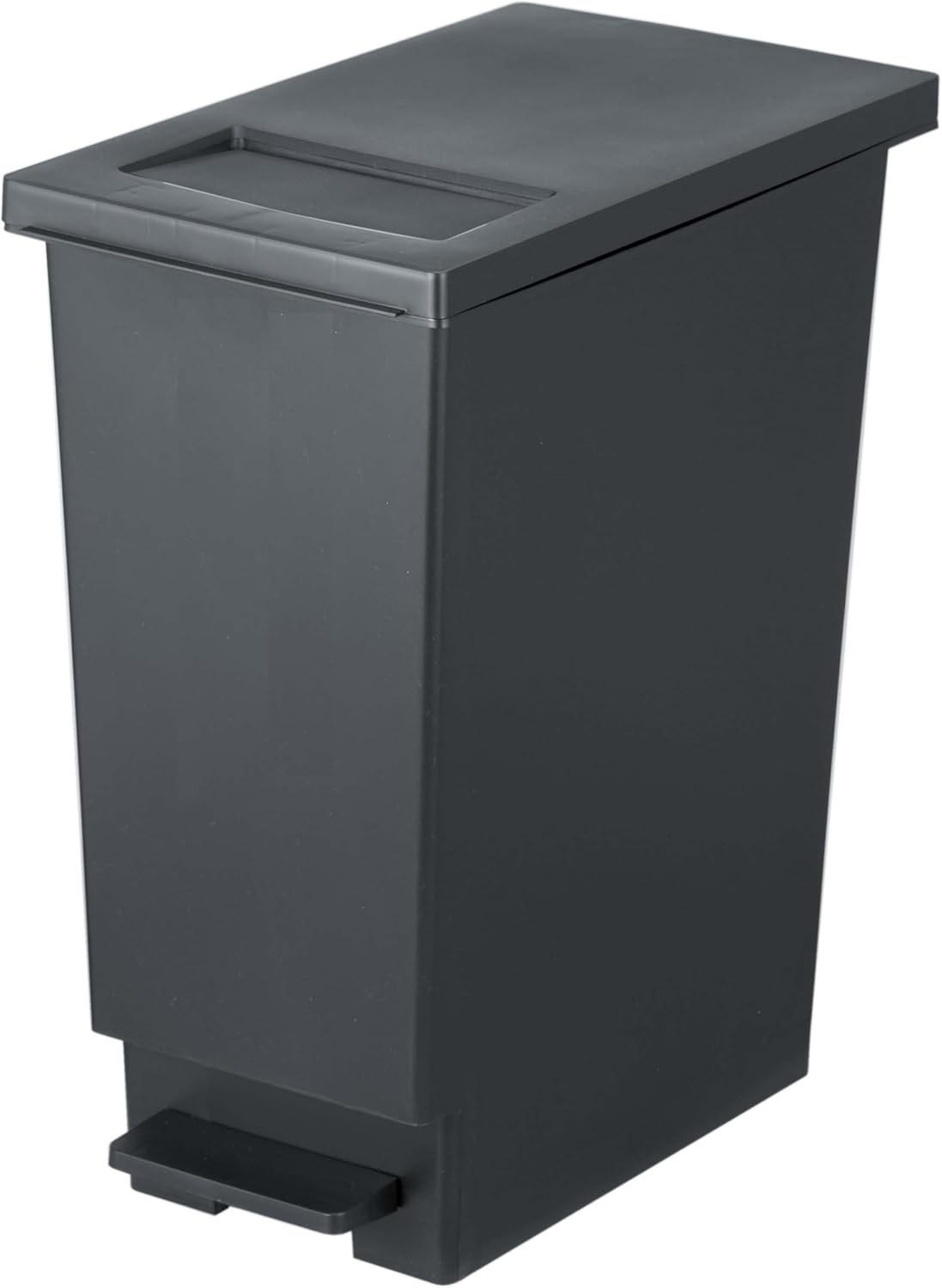 プッシュ式ペダルゴミ箱 45L チャコールブラック ふた付き 日本製
