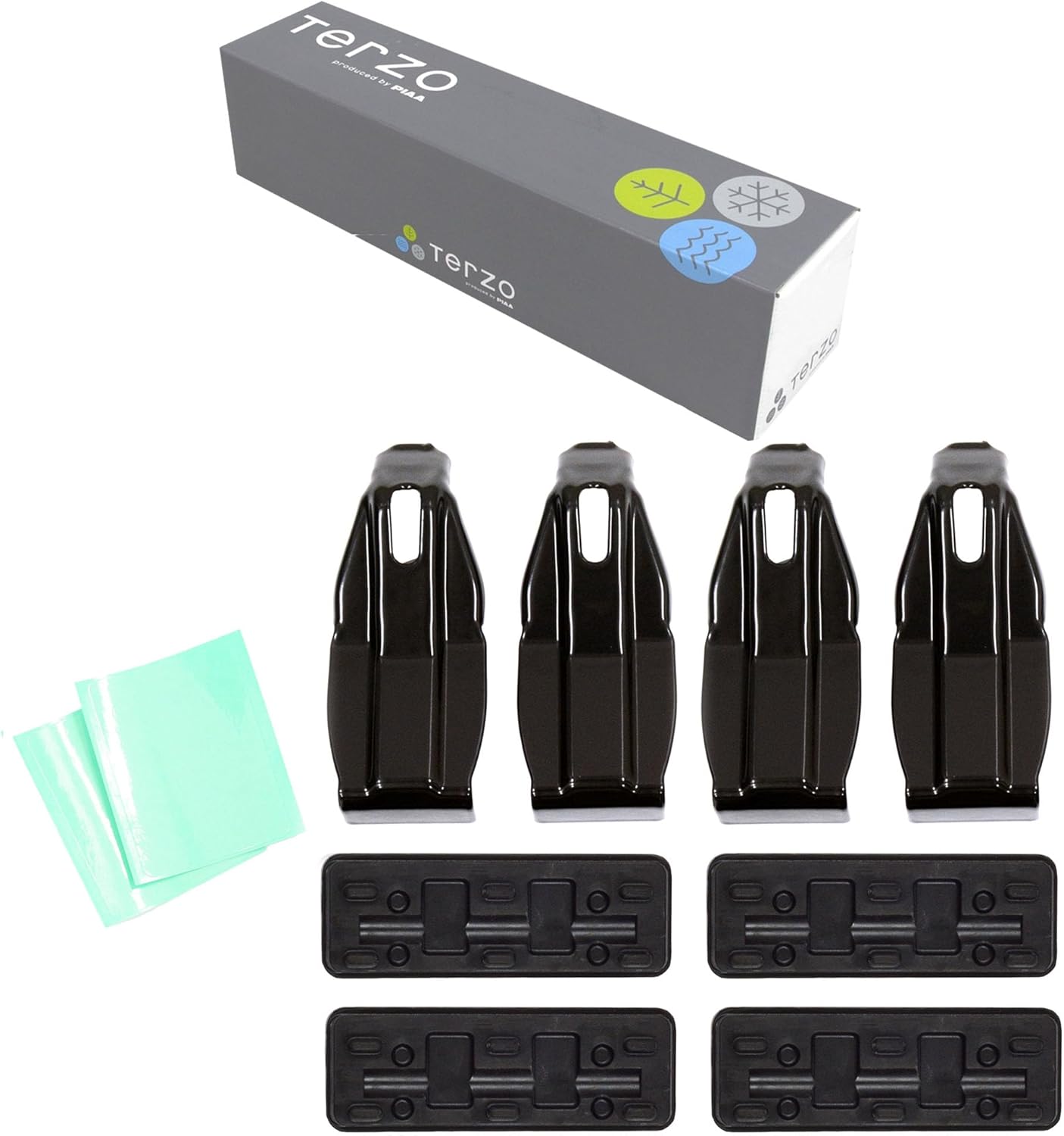 スバル レガシィB4/BG用 ルーフキャリア ベースホルダー 4個入 ブラック