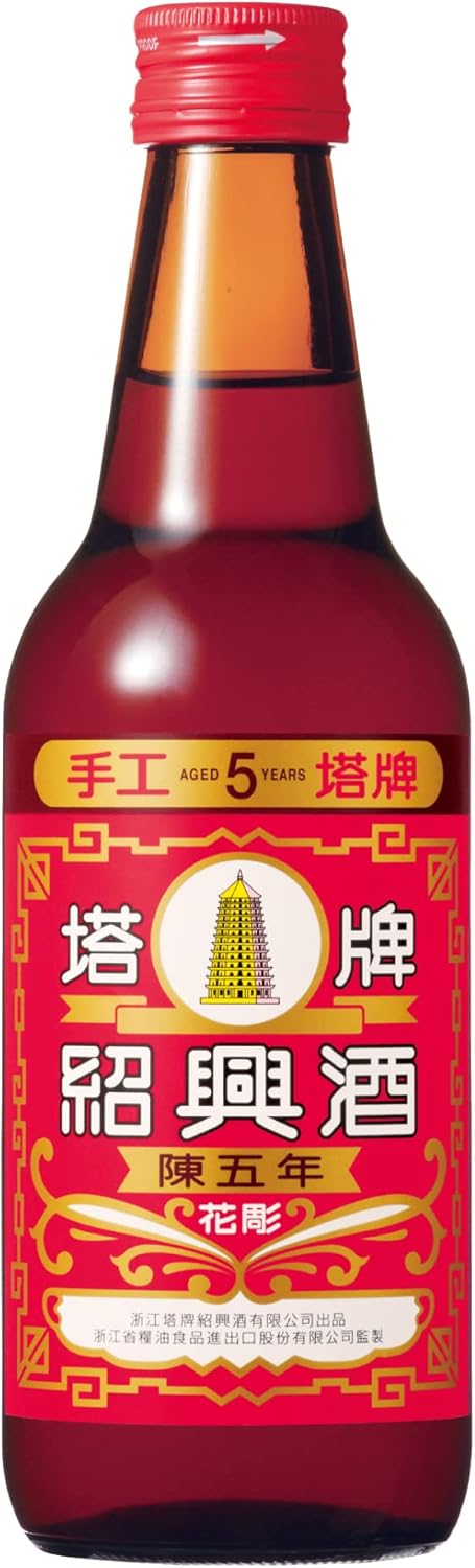 陳五年紹興酒 塔牌花彫 360ml - なめらかでコクのある味わい