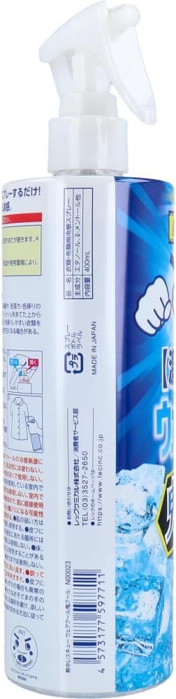 ウェアクール 熱中レスキュー スプレー 鬼クール ミントの香り 400mL