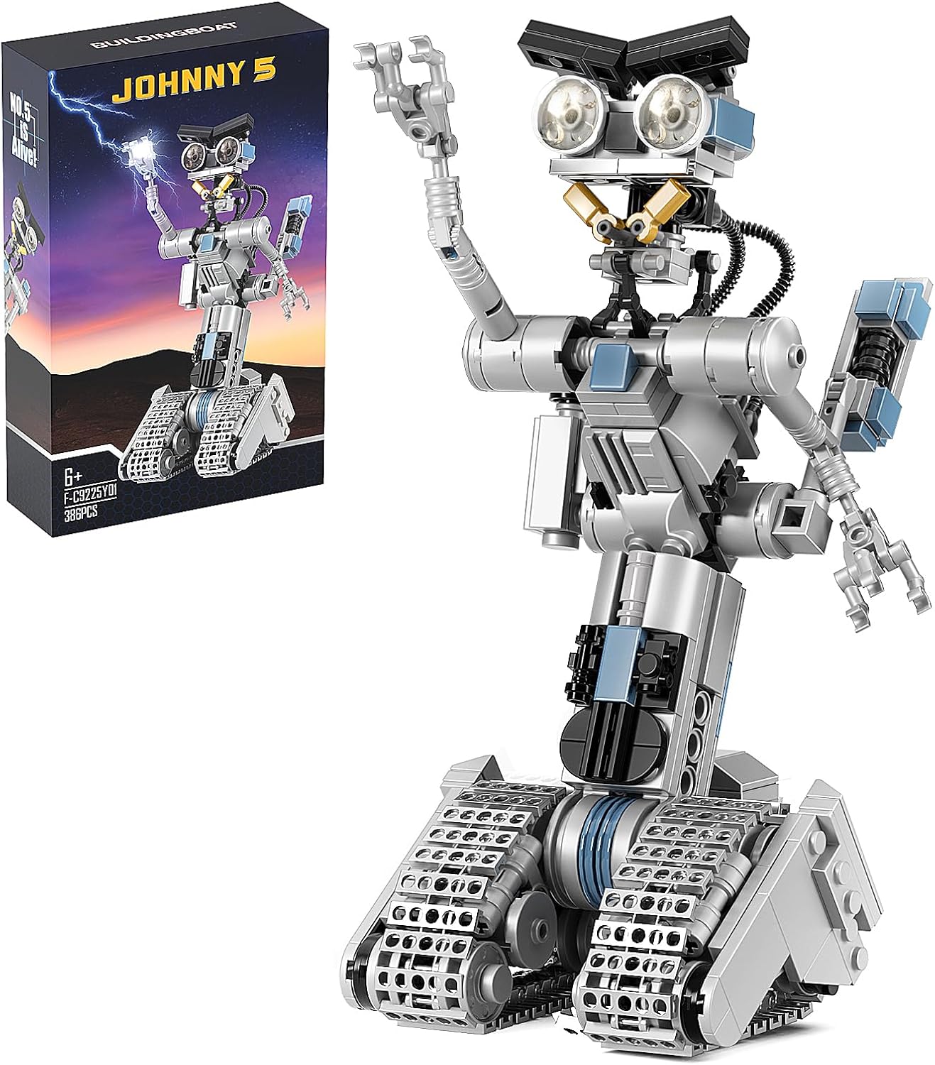ジョニー5 ロボット ブロック おもちゃ 誕生日プレゼント 386PCS 6歳以上