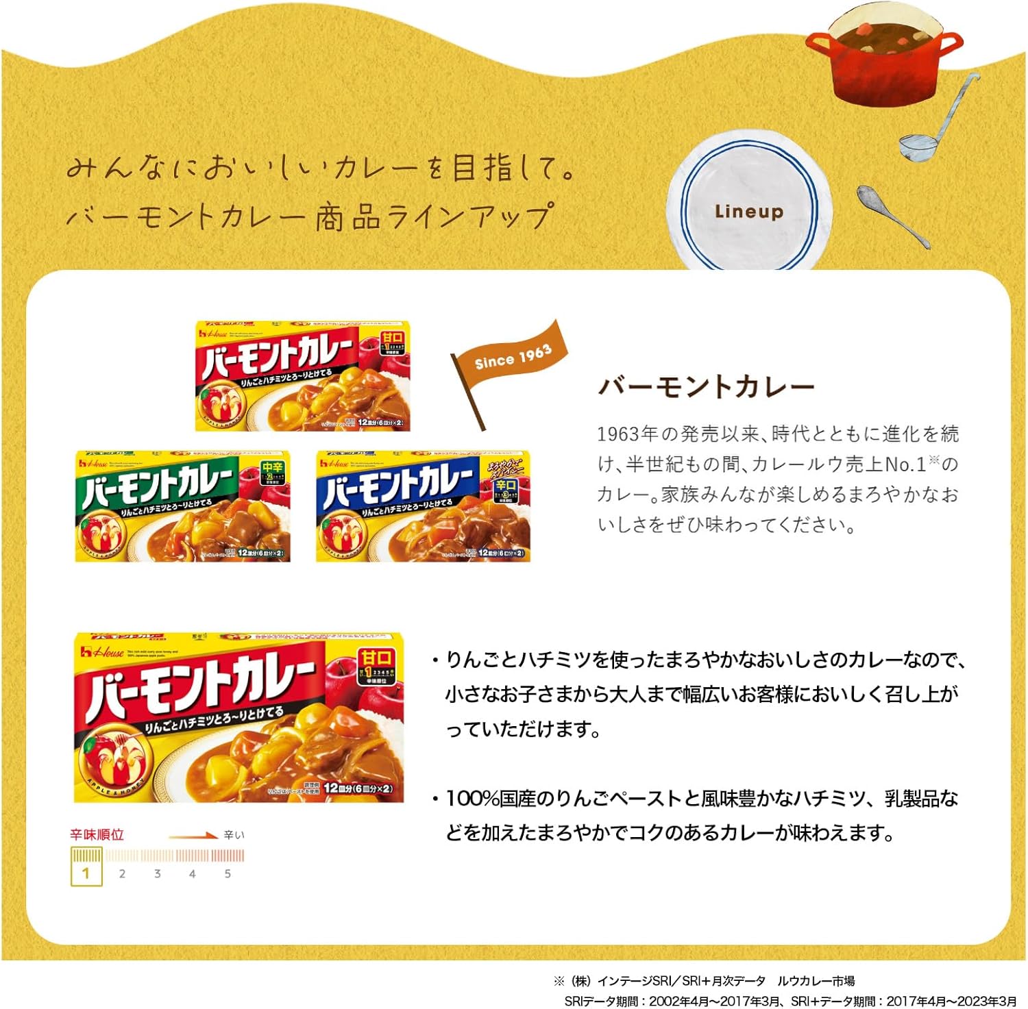 バーモントカレー 甘口 230g×3個【リンゴとはちみつ入り】