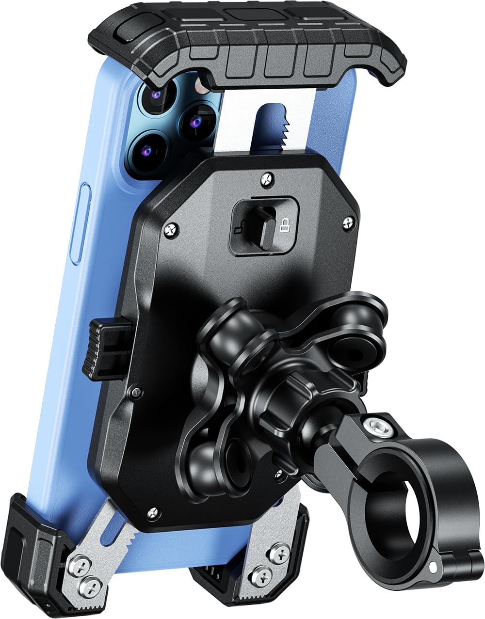 バイク用振動吸収スマホホルダー クイックホールドビートルⅡ KDR-M14CPJ-BK