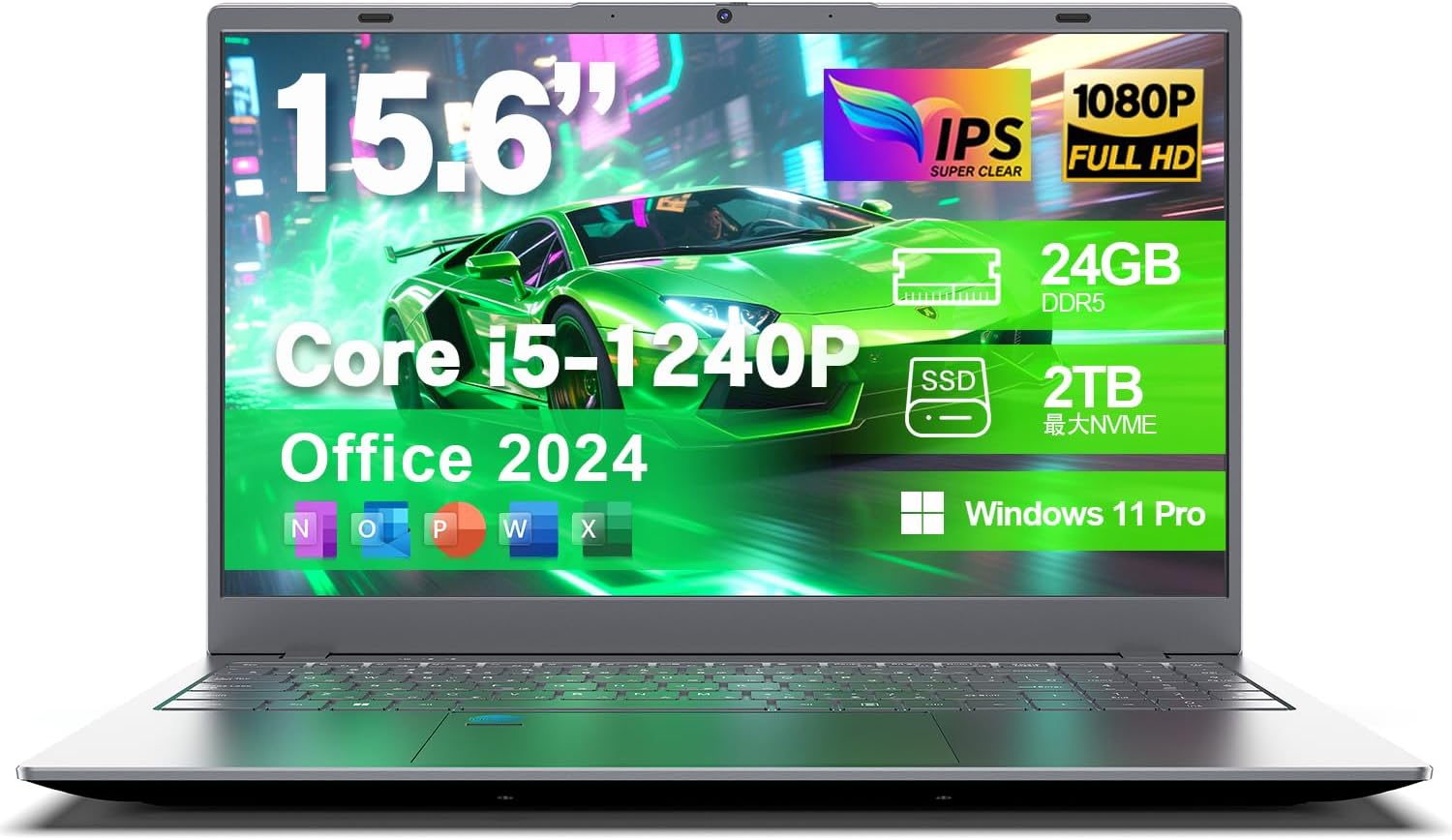VETESA ゲーミングノートパソコン Core i5・15.6インチ・24GBメモリ・1TB SSD・Windows11搭載