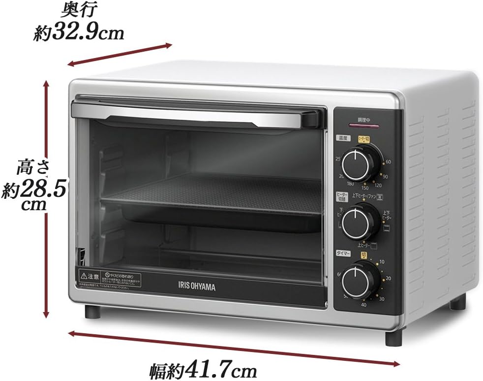 アイリスオーヤマ 4枚焼きコンベクションオーブン ノンフライヤー 15L PFC-D15A-W ホワイト