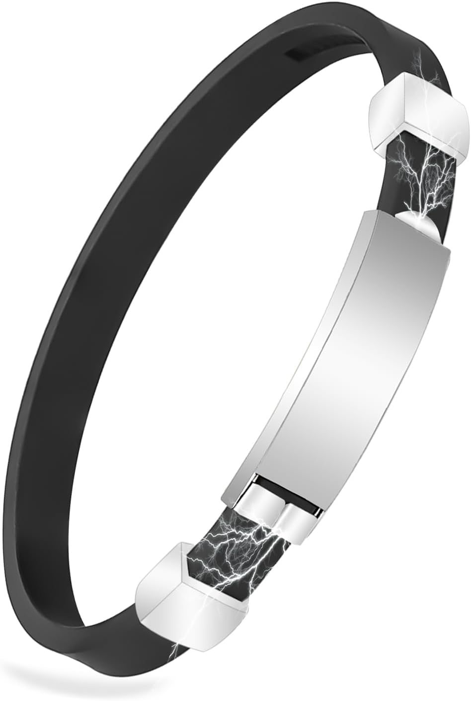 静電気除去ブレスレット 男女兼用 防水調整可能 磁気・ゲルマニウム 【ブラック】