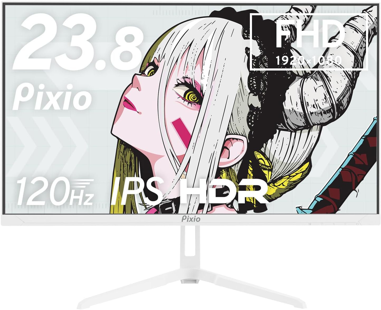 Pixio PX246 Wave ホワイト 23.8インチ FHD ゲーミングモニター 120Hz IPS