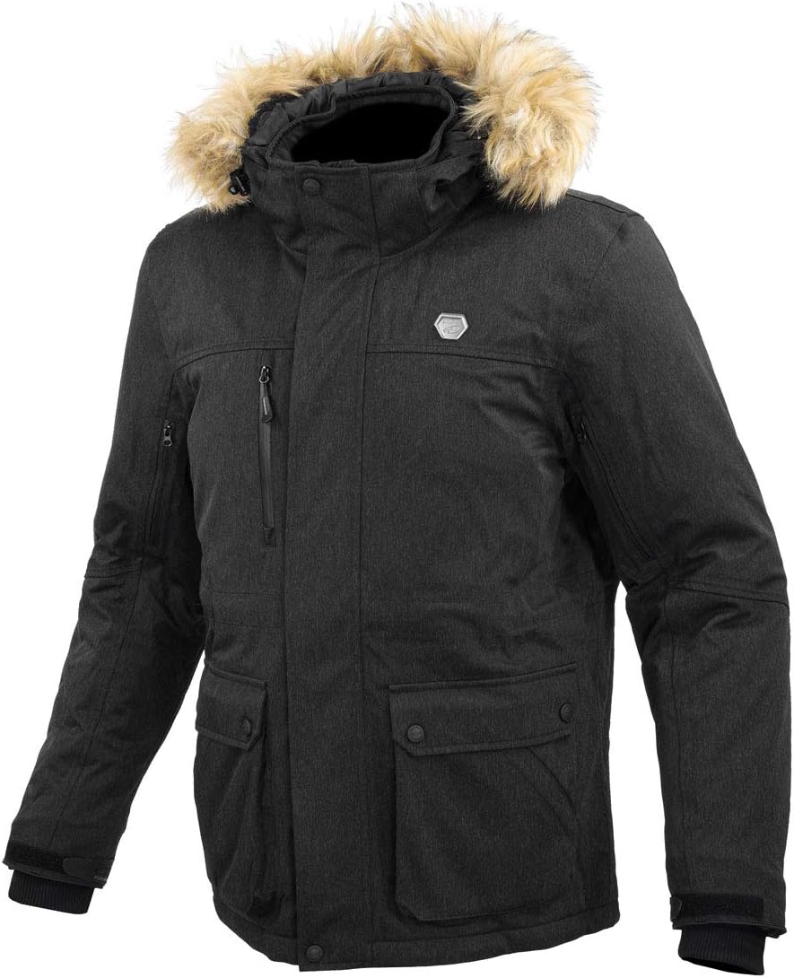 ウインターコート メンズ バイク用ウォータープルーフジャケット JK-615 Black L