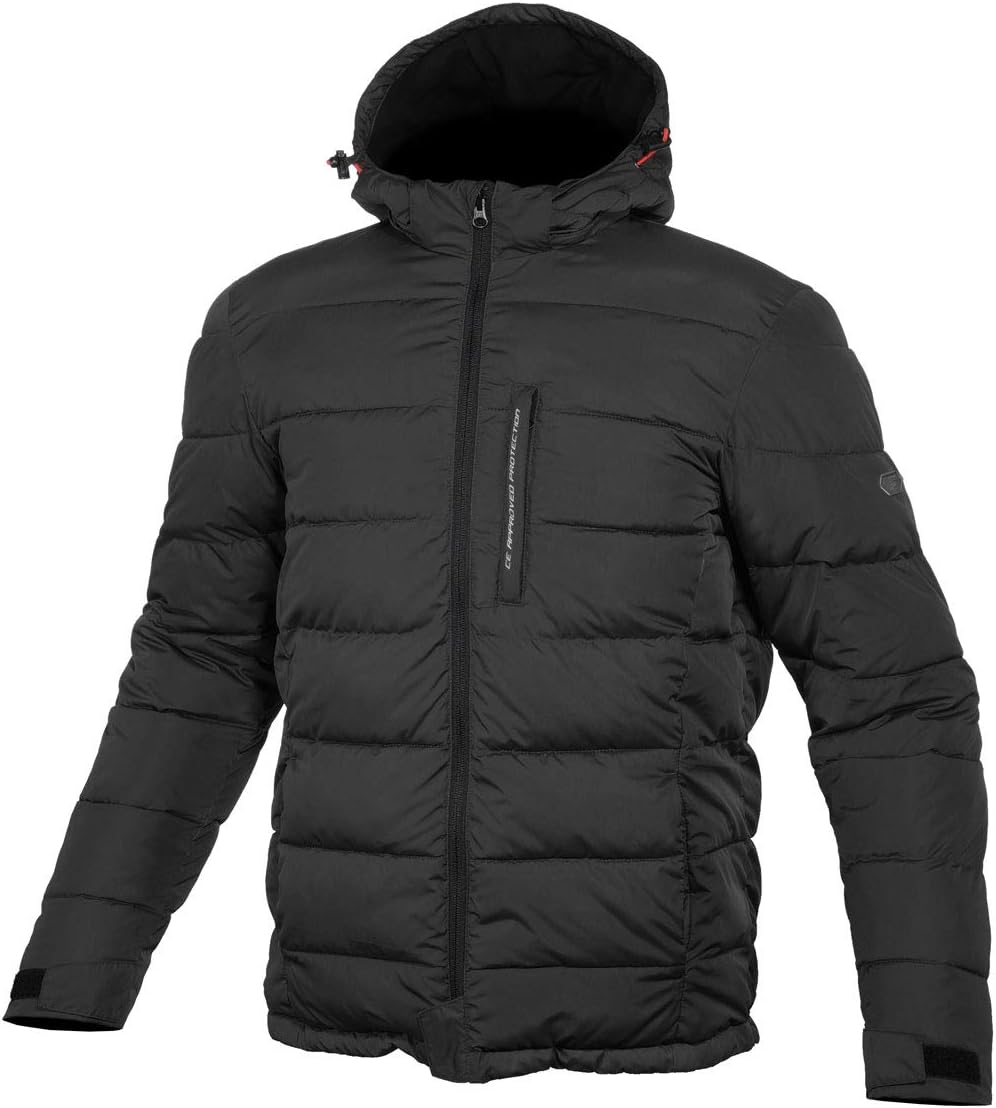 バイク用プロテクトウインターパッディングジャケット Lサイズ ブラック 07-612