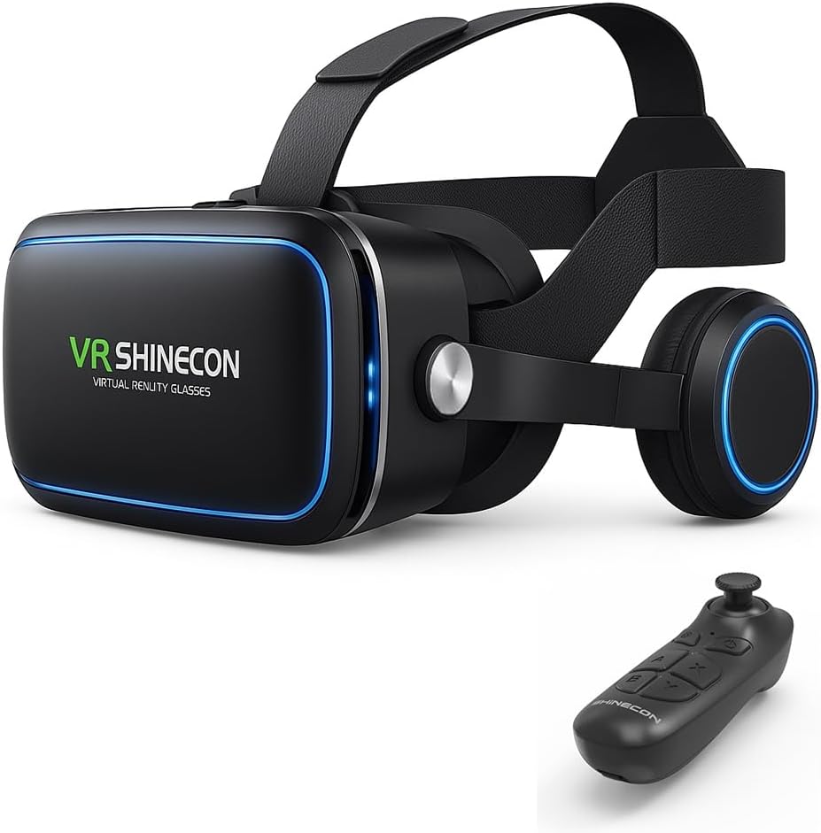 スマホ用VRゴーグル 2025年モデル | イヤホン搭載・360度動画対応・Android/iPhone対応