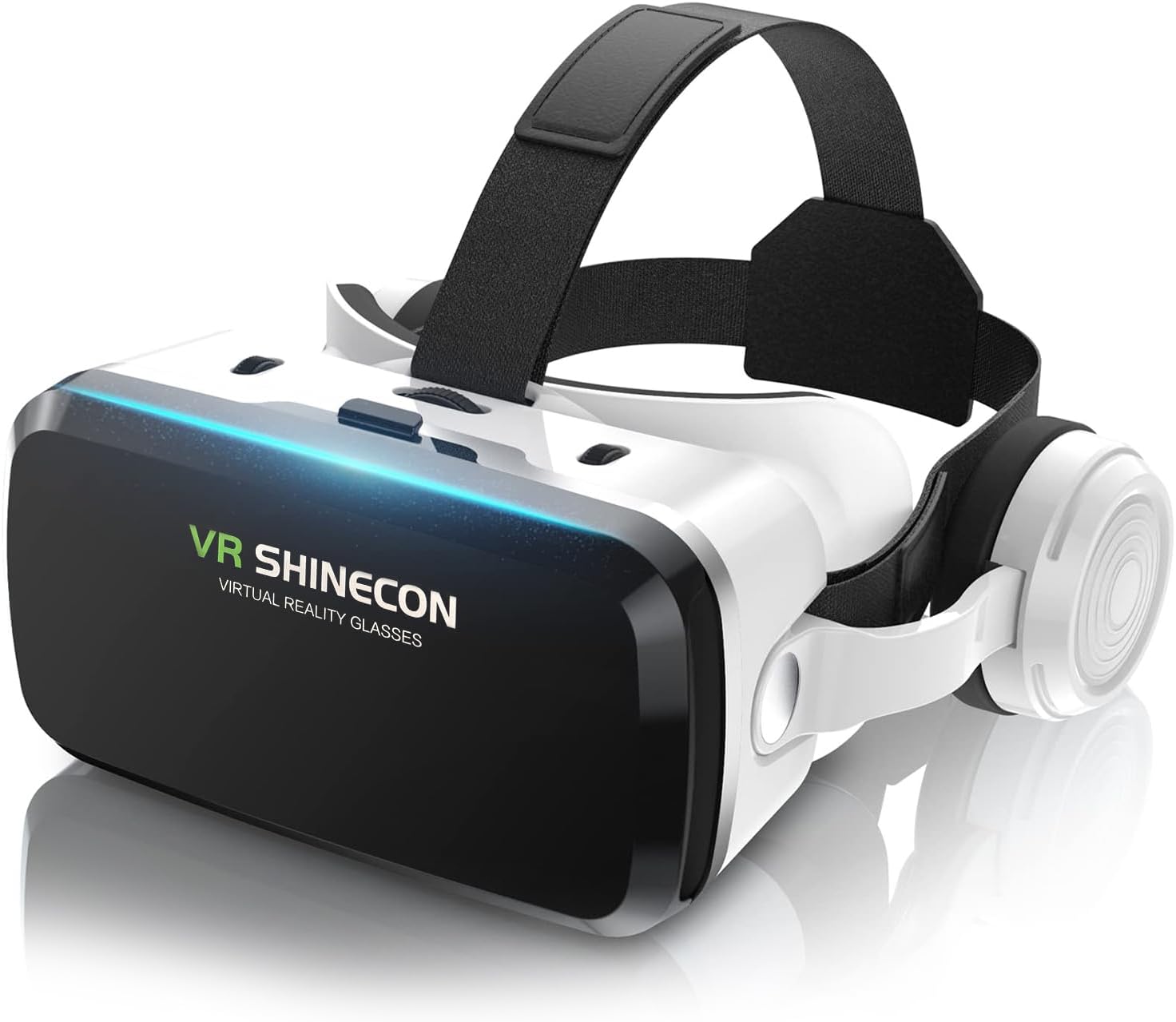 令和7年版 OLANSOR Bluetooth VRヘッドセット スマホ対応 3Dグラス 調節可能レンズ 日本語取扱書付