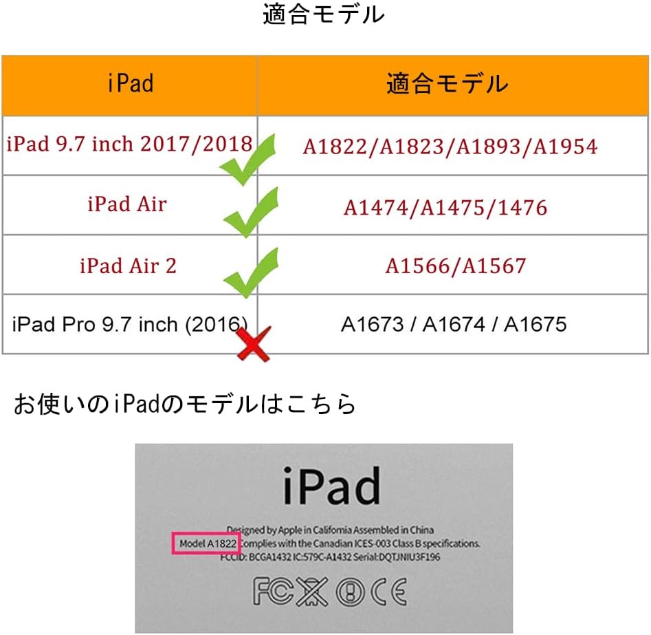 iPad 9.7インチケース（第6・5世代）軽量手帳型360度回転スタンド・オートスリープ機能・耐衝撃・グレー