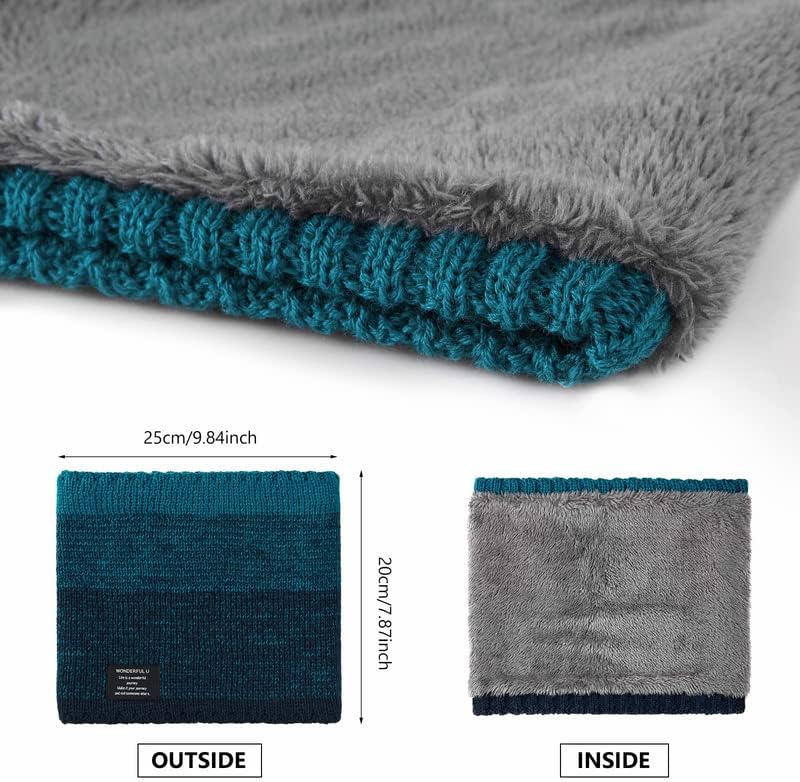 冬用裏起毛ネックウォーマー メンズ・レディース用 ふわふわ グラデーションカラー 24色