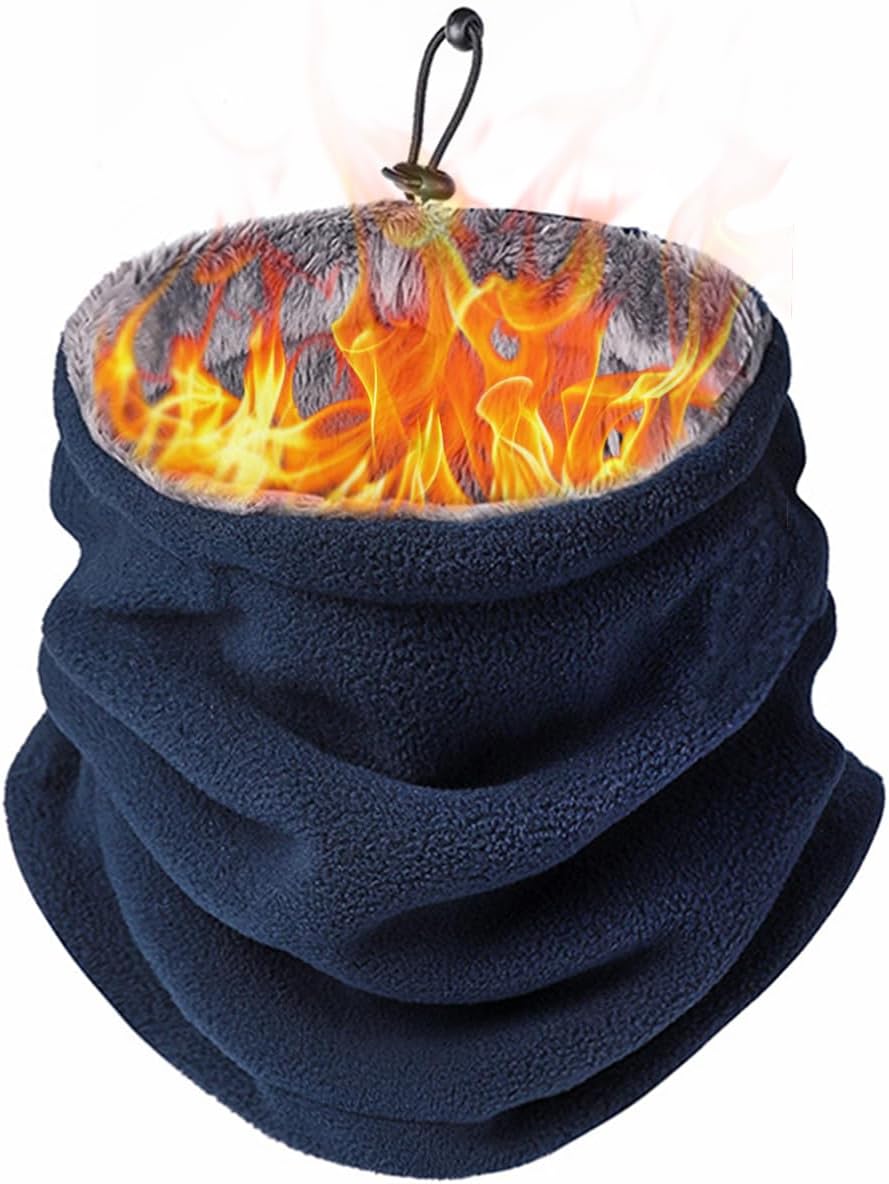 冬用 防寒ネックウォーマー 3way仕様 調節コード付き 男女兼用