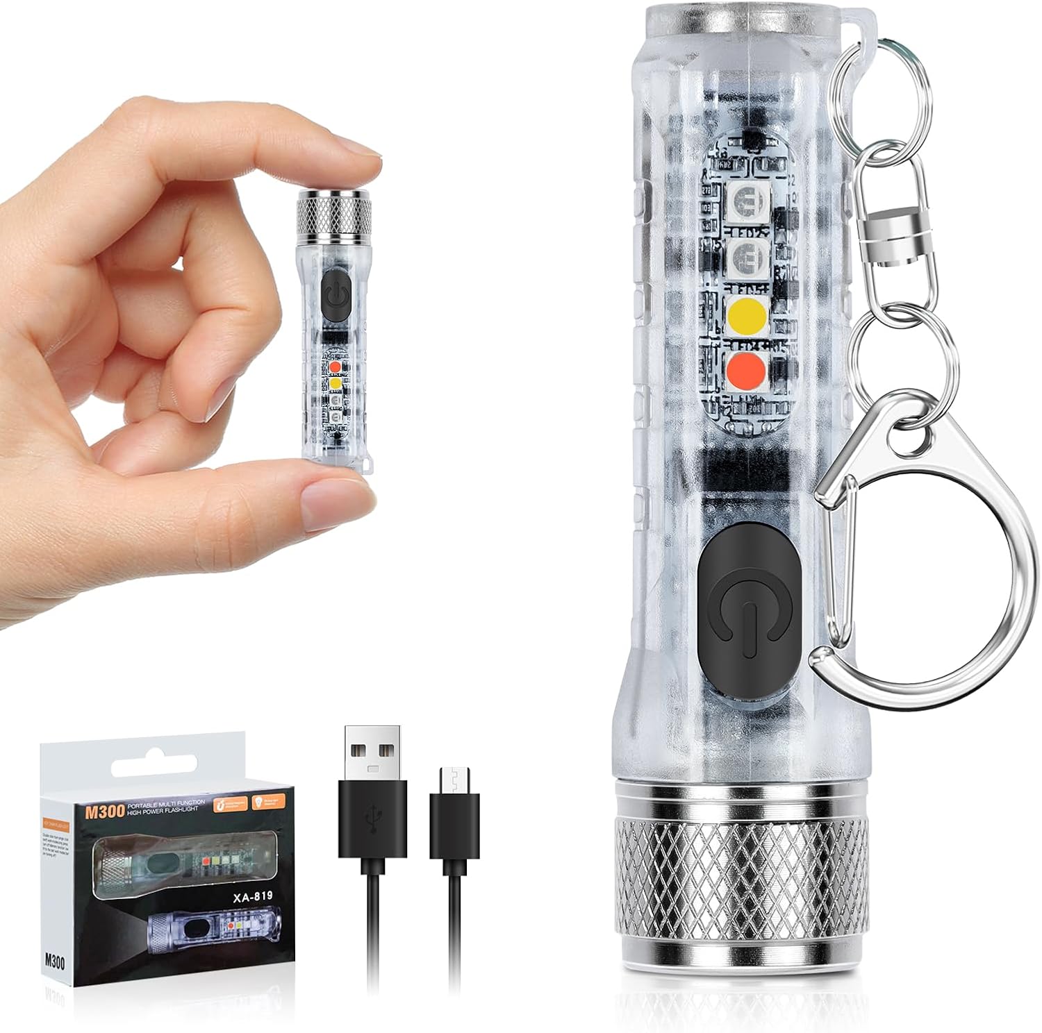 USB-C充電式ミニ懐中電灯｜超小型・防水・強力・軽量・マグネット搭載【1個セット】
