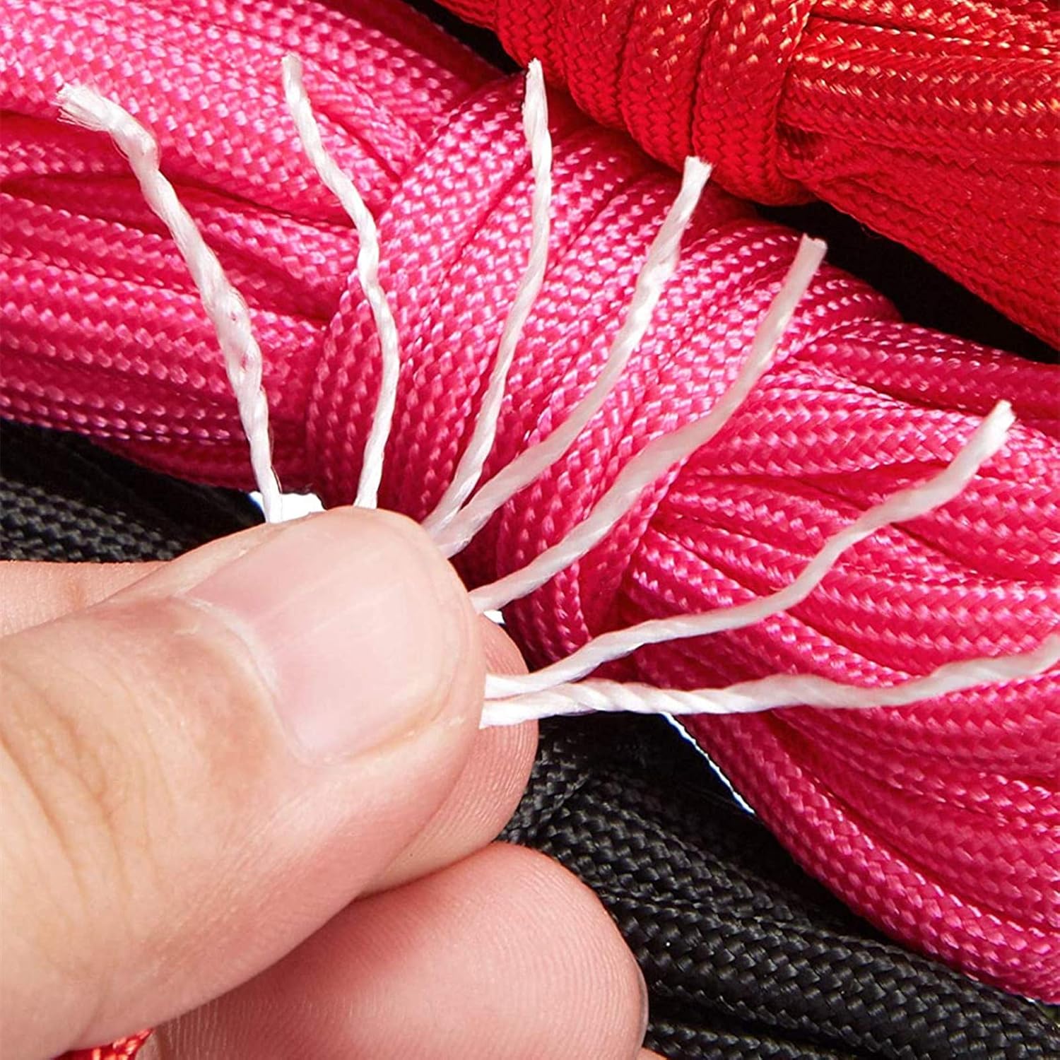 パラコードガイライン 4mm 12色セット 3m 長さ テントロープ キャンプ アウトドア用 多目的ロープ