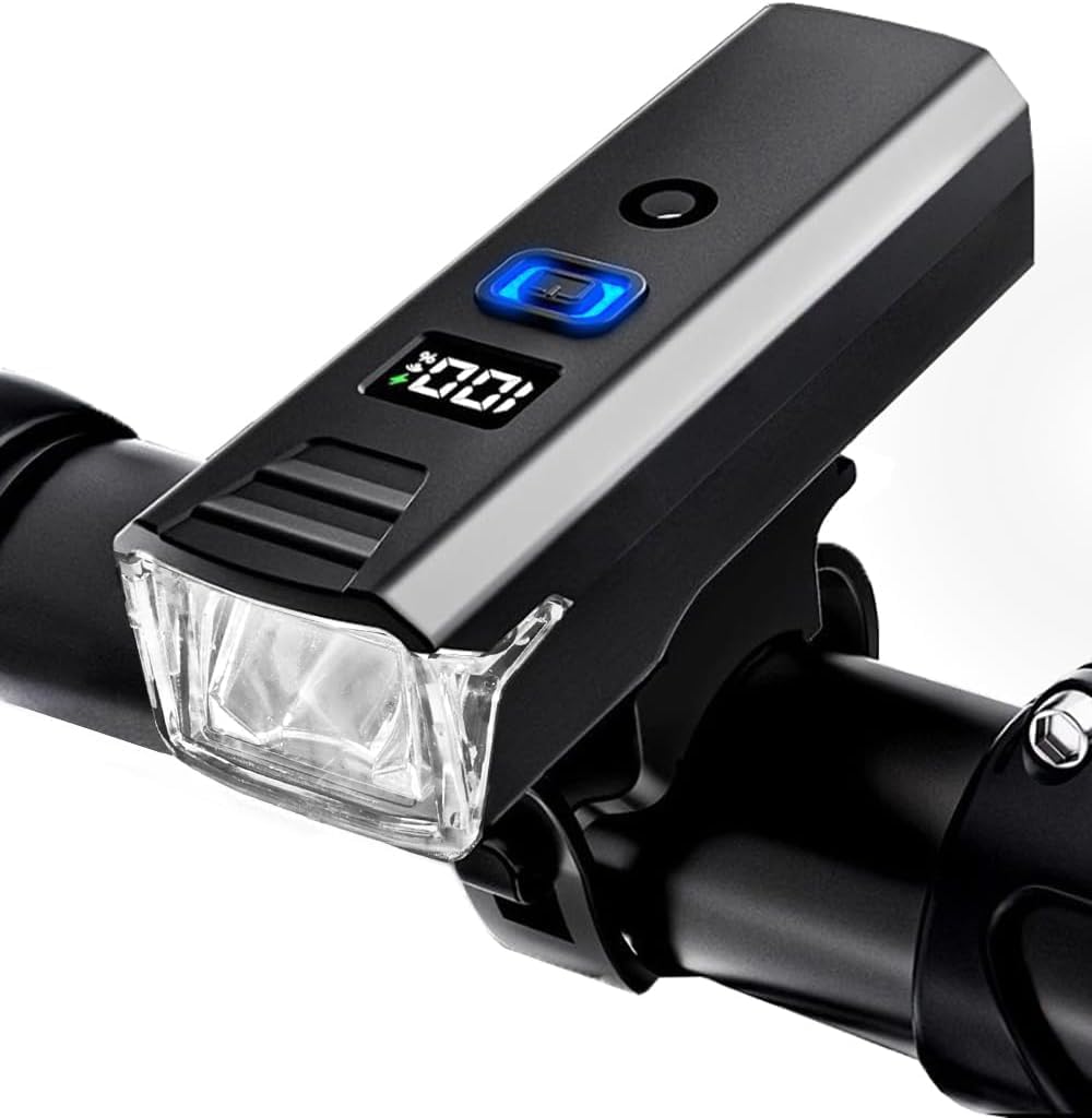 自転車用2100ルーメンLEDライト 自動点灯・防水・TYPE-C充電式