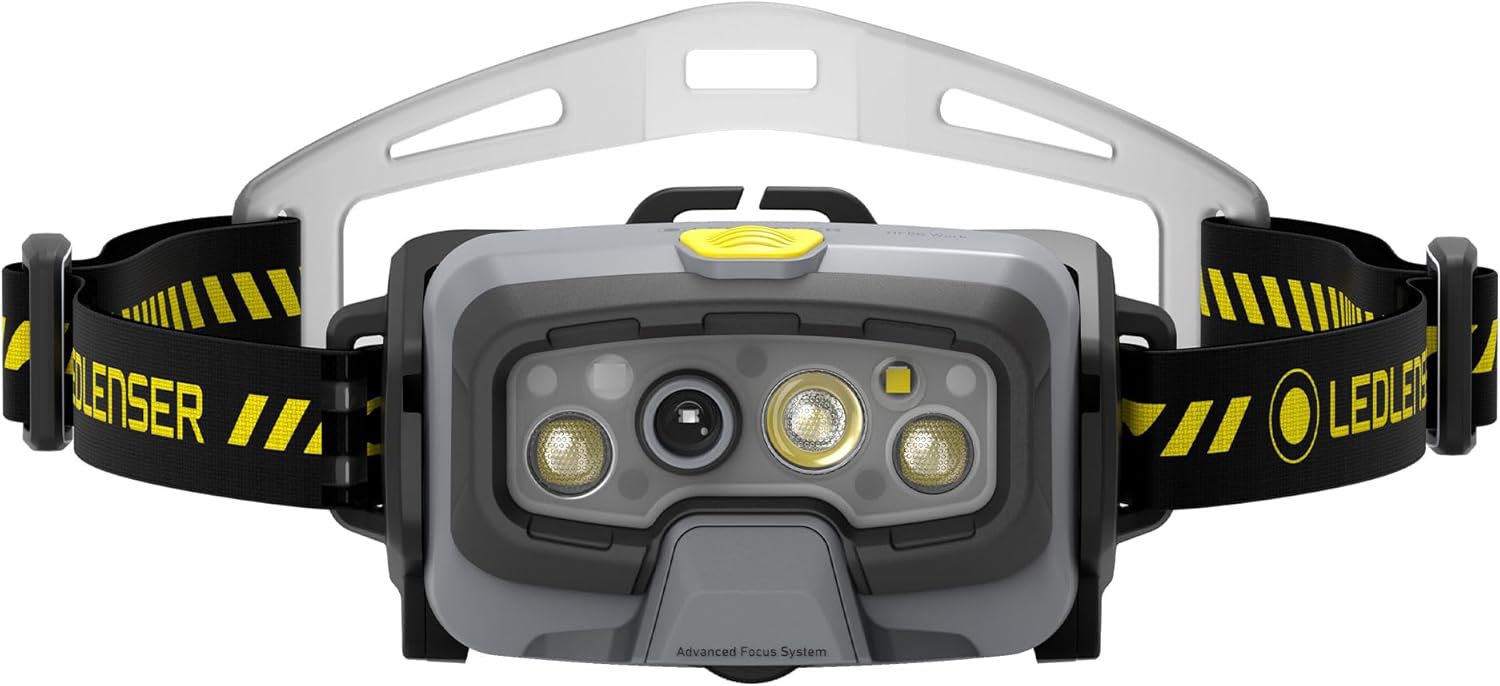 充電式防水ヘッドライト Ledlenser HFシリーズ 小型軽量 明るい赤色サブライト