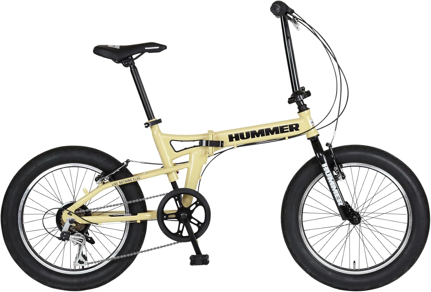 HUMMER(ハマー) FDB206FAT-BIKE 20インチ 折りたたみ式 極太タイヤ自転車 シマノ6段変速