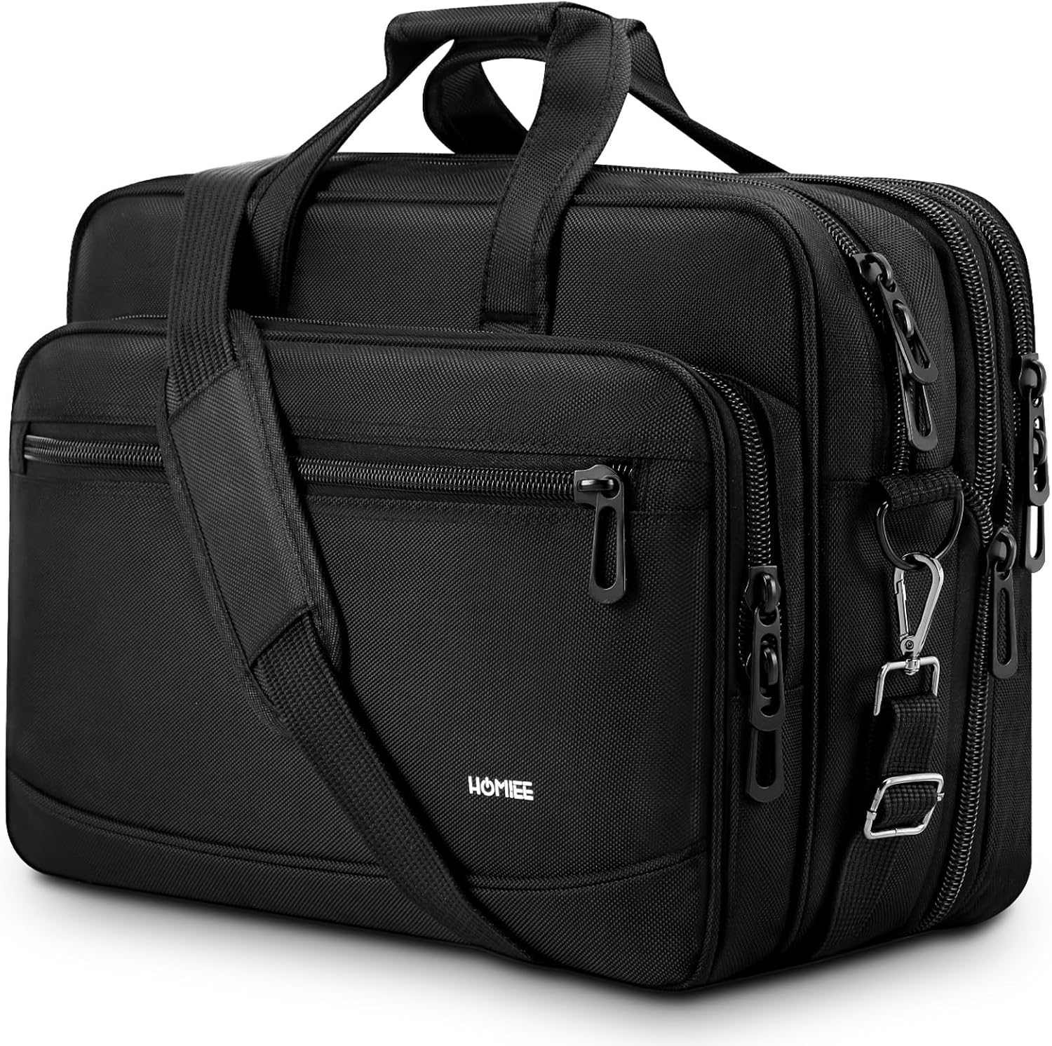 父の日 メンズ ビジネスバッグ 17.3インチ 大容量 2way ノートパソコンバッグ 軽量 ブラック