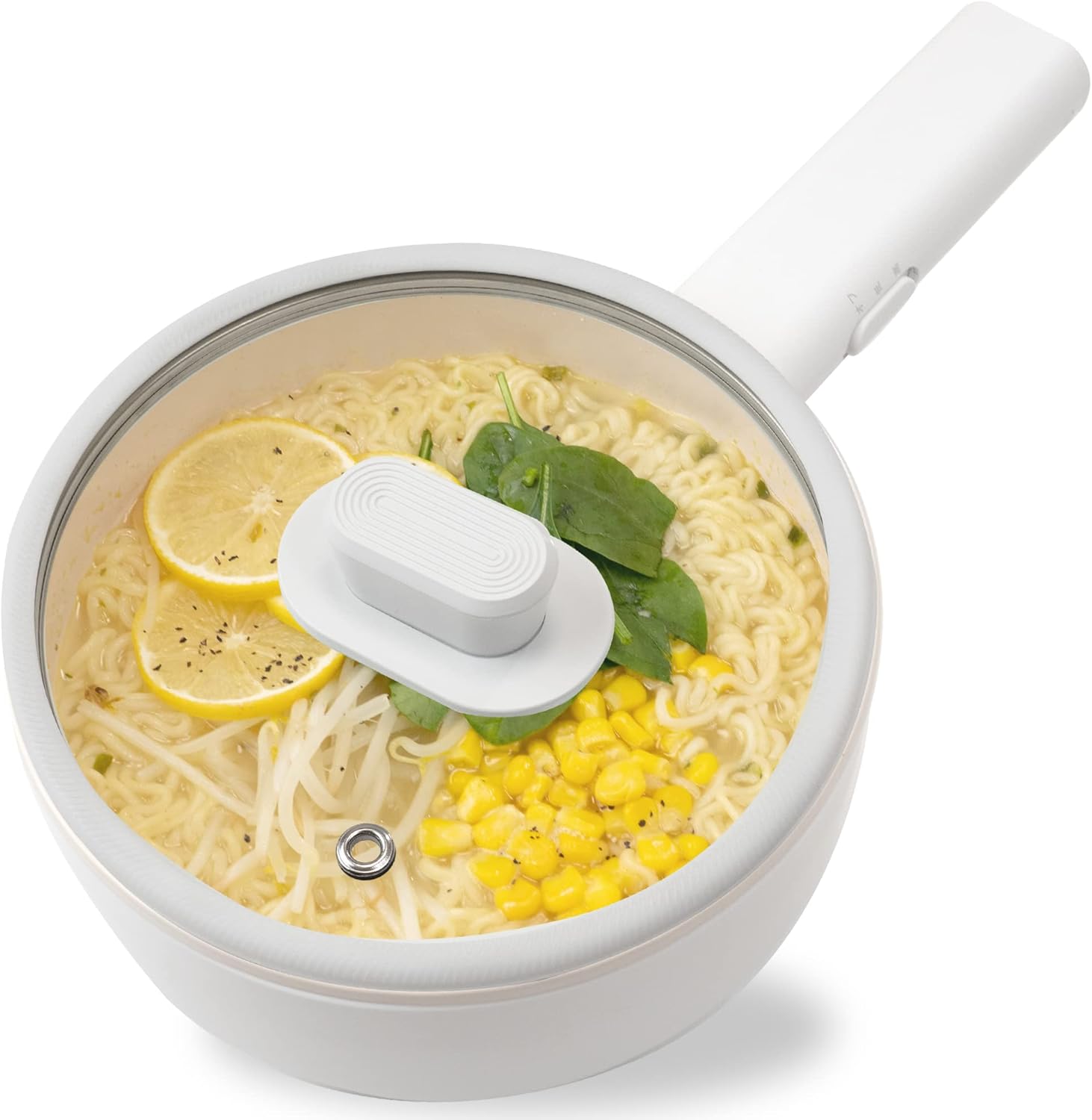 多機能電気鍋 1.5L 温度調節可能 食品グレードPP素材 旅行・車泊用