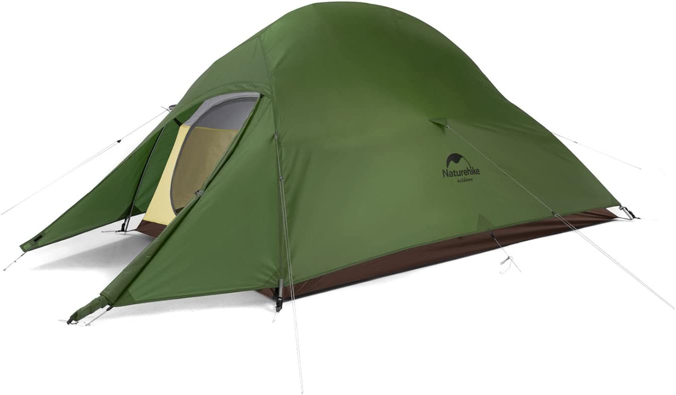 2人用軽量自立式テント Clould up2 - ソロキャンプ・登山用、耐水圧4000㎜、前室付き、専用グランドシート・収納袋付き