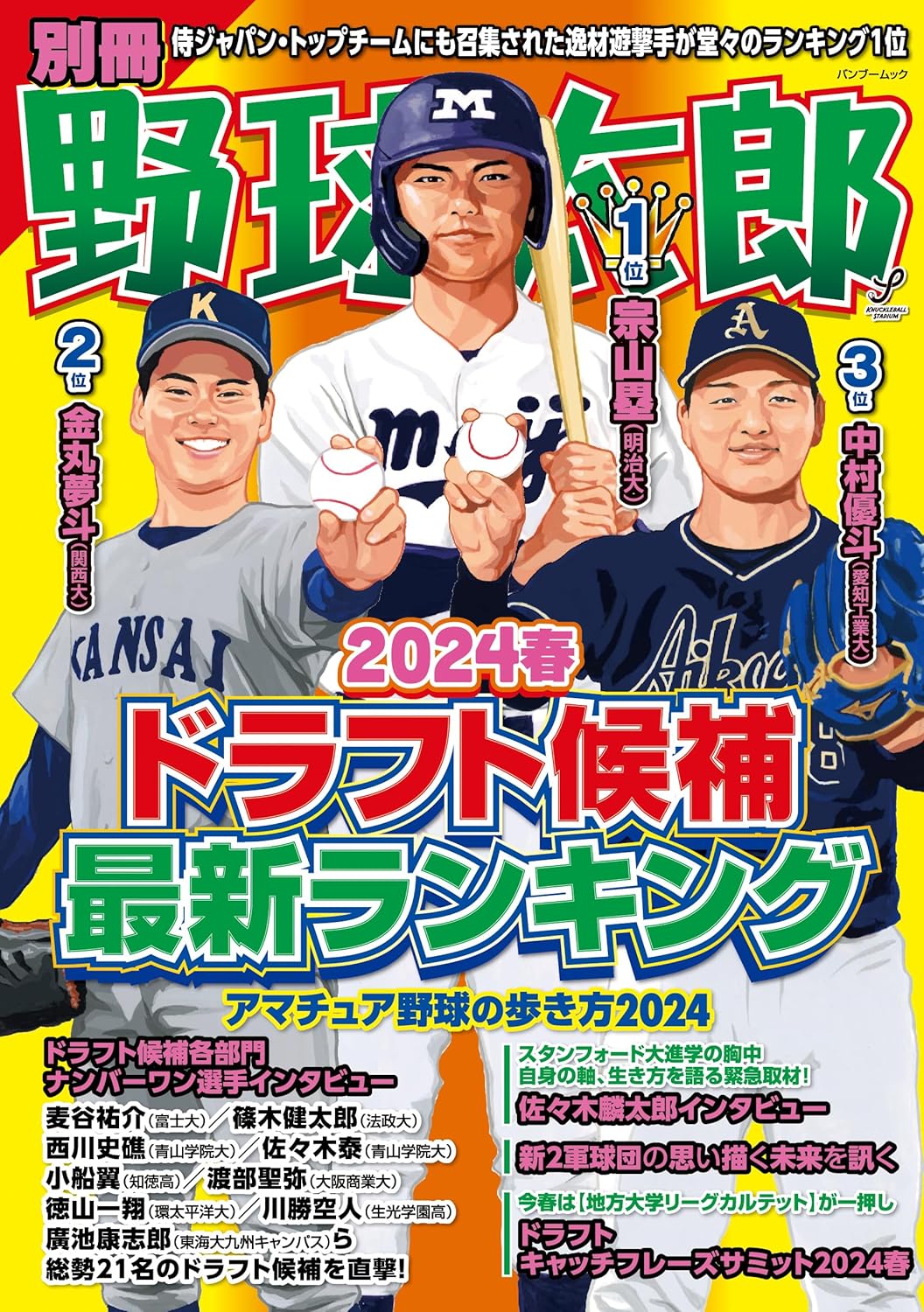 2024春 ドラフト候補ランキング - 別冊野球太郎
