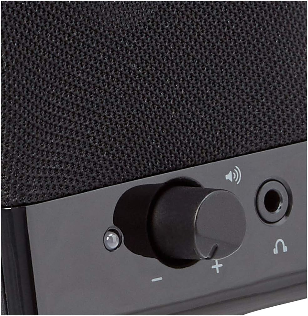 USB電源の黒いPCスピーカー