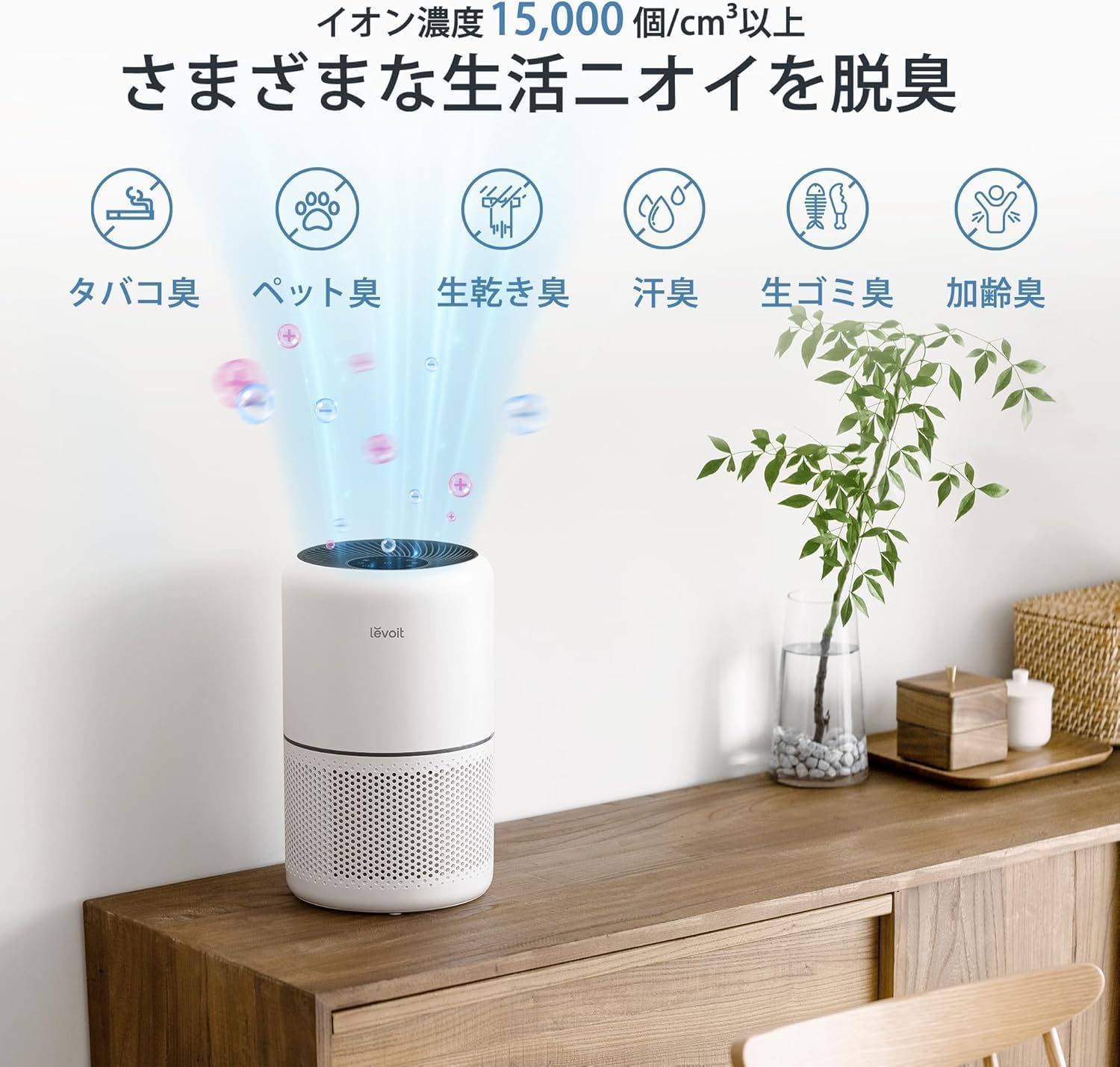 空気清浄機 Core300 Pro 進級プラズマ搭載 小型 省エネ PM2.5対応 20畳用 ホワイト