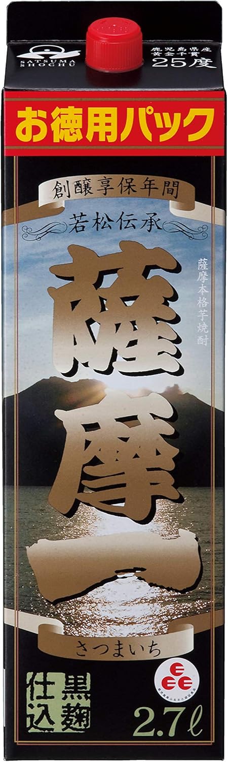 薩摩一 芋焼酎 25度 2700ml×4本セット【鹿児島県】