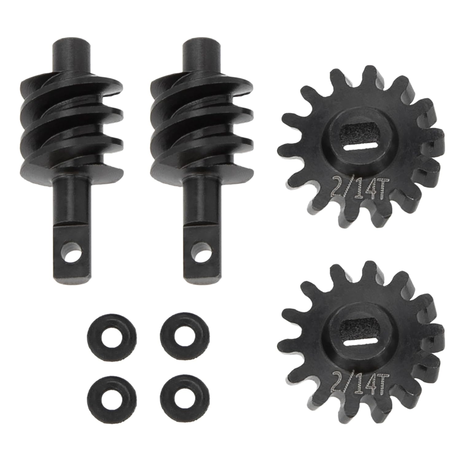 Axial SCX24用オーバードライブディファレンシャル ギアセット (2-14T) 2セット RCクローラーアップグレードパーツ