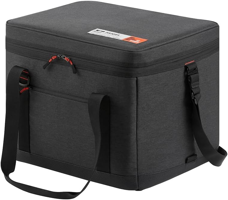 エアロゲルソフトクーラーボックス 25L チャコールグレー 超保冷 折り畳み