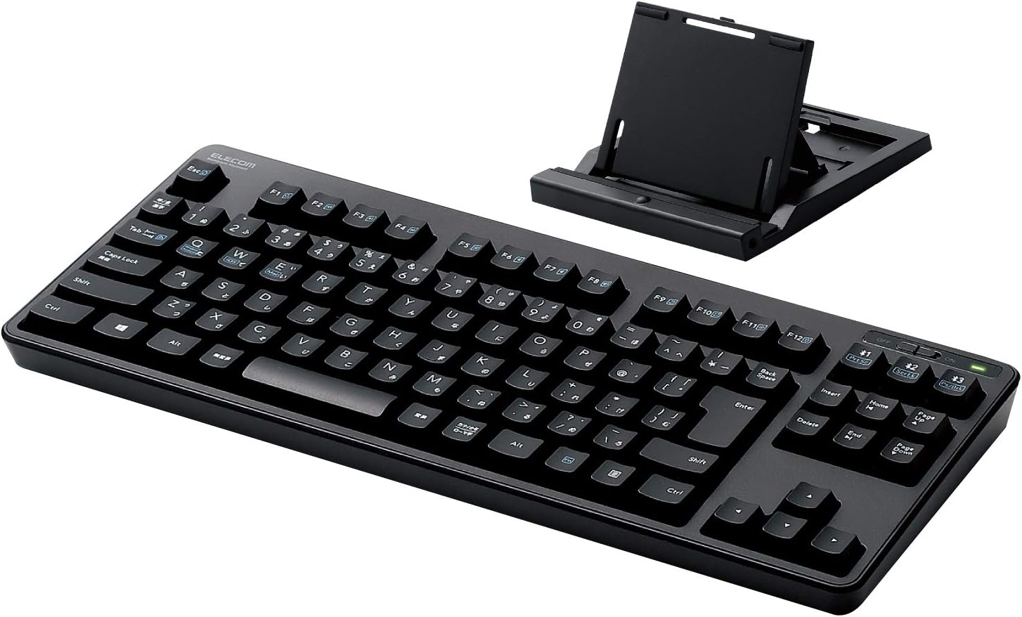 エレコム Bluetooth スタンド付きメンブレンキーボード - iPad/Surface対応 ブラック