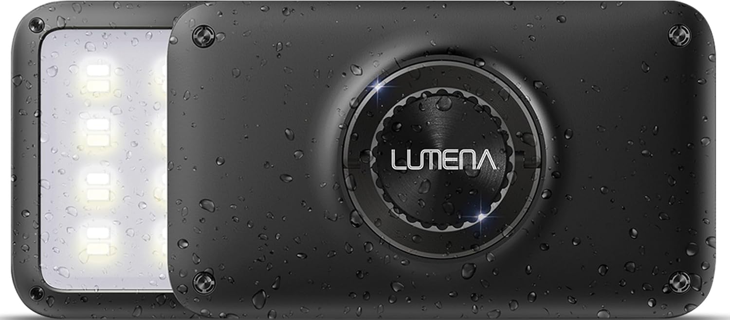 LUMENA2X LEDランタン 磁石フック＆専用ポーチ付 コンパクト アウトドア用