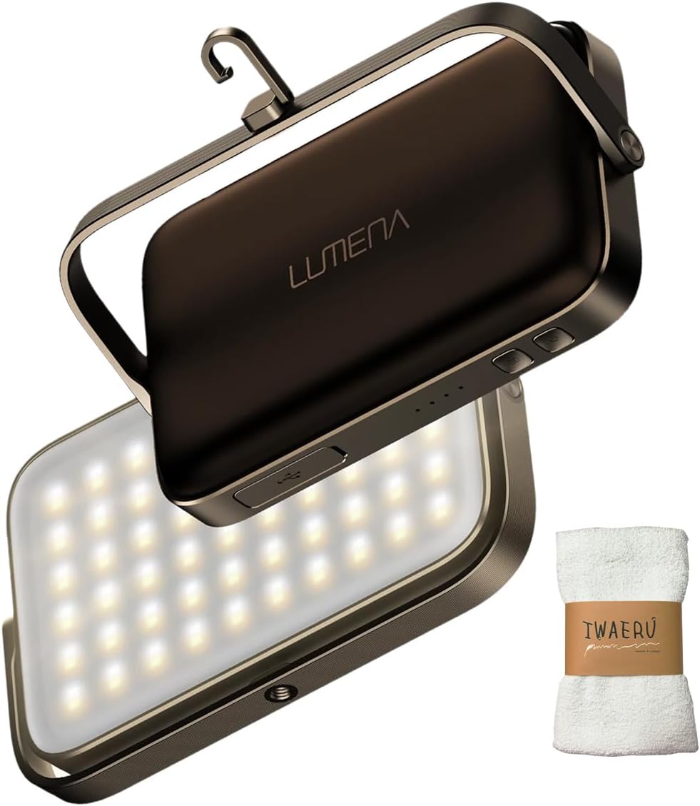 グッドデザイン賞受賞 ルーメナーLEDランタン ブラック 3000ルーメン IP67防水 120時間点灯
