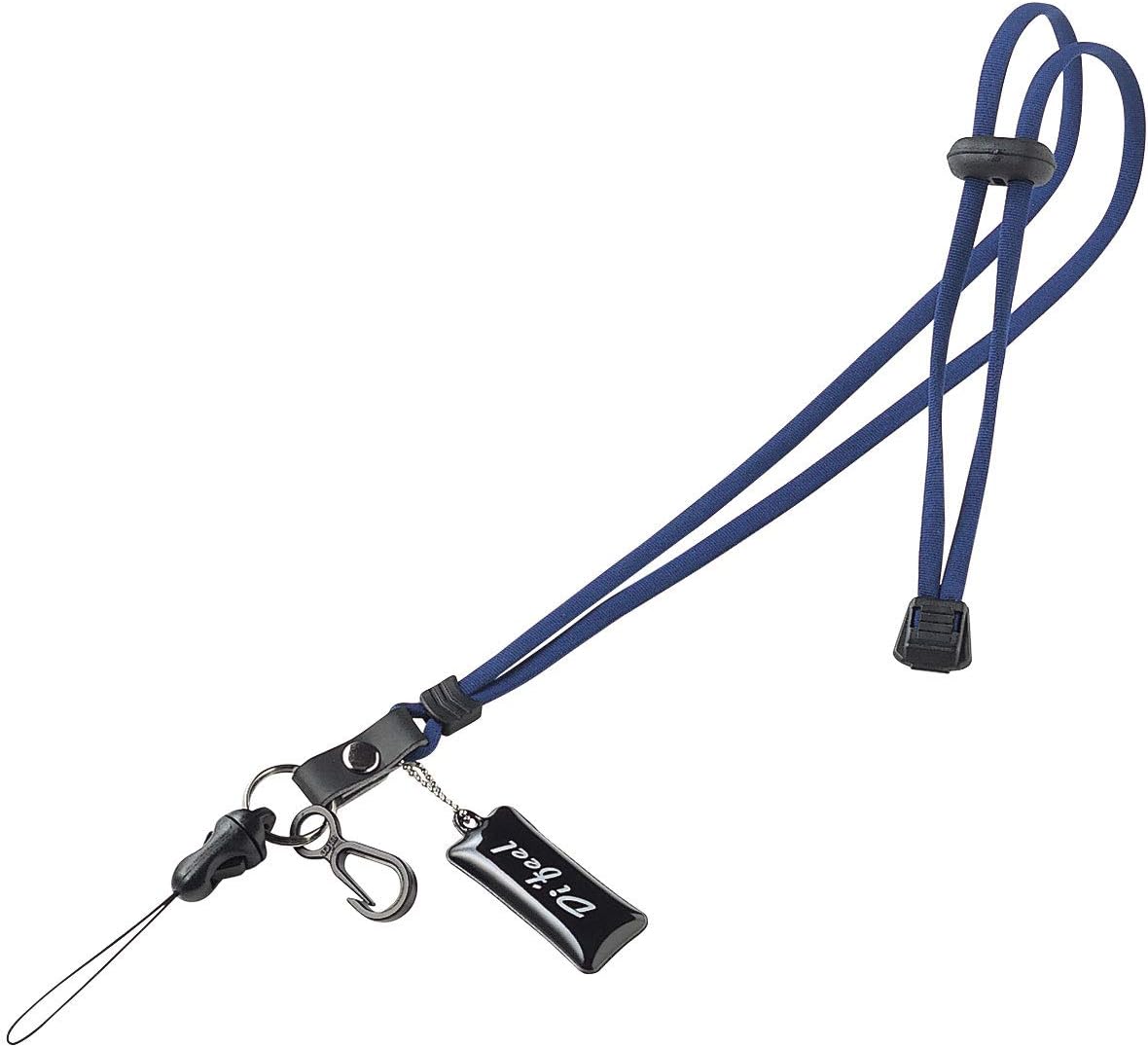 デジタルカメラ・スマートフォン対応 ネックストラップ（丸紐）ブルー DG-ST8BL