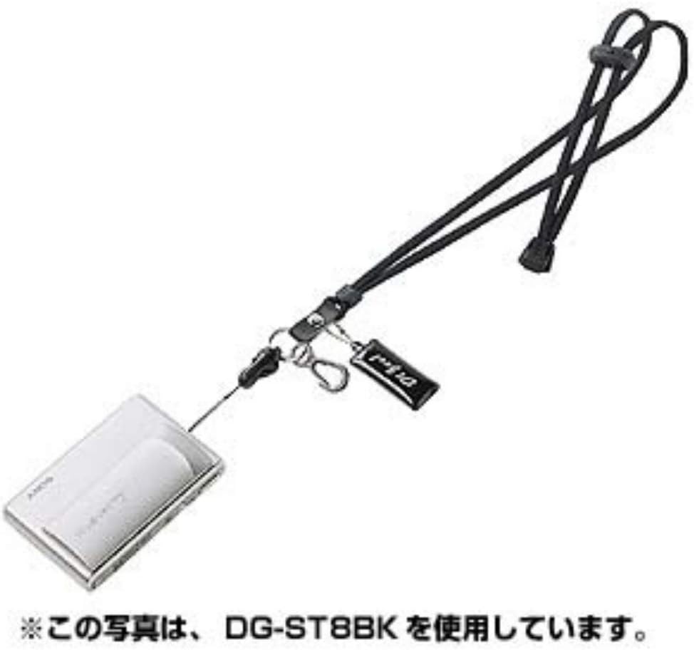 デジタルカメラ・スマートフォン対応 ネックストラップ（丸紐）ブルー DG-ST8BL