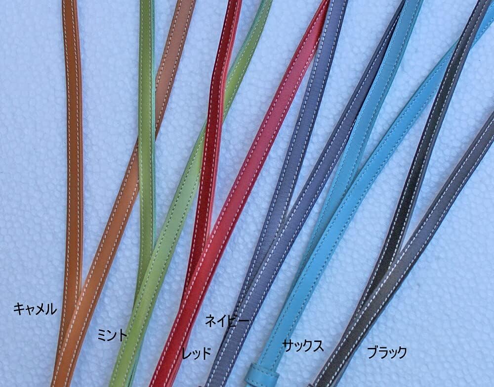 本牛革製 日本製 レザーネックストラップ ブラック