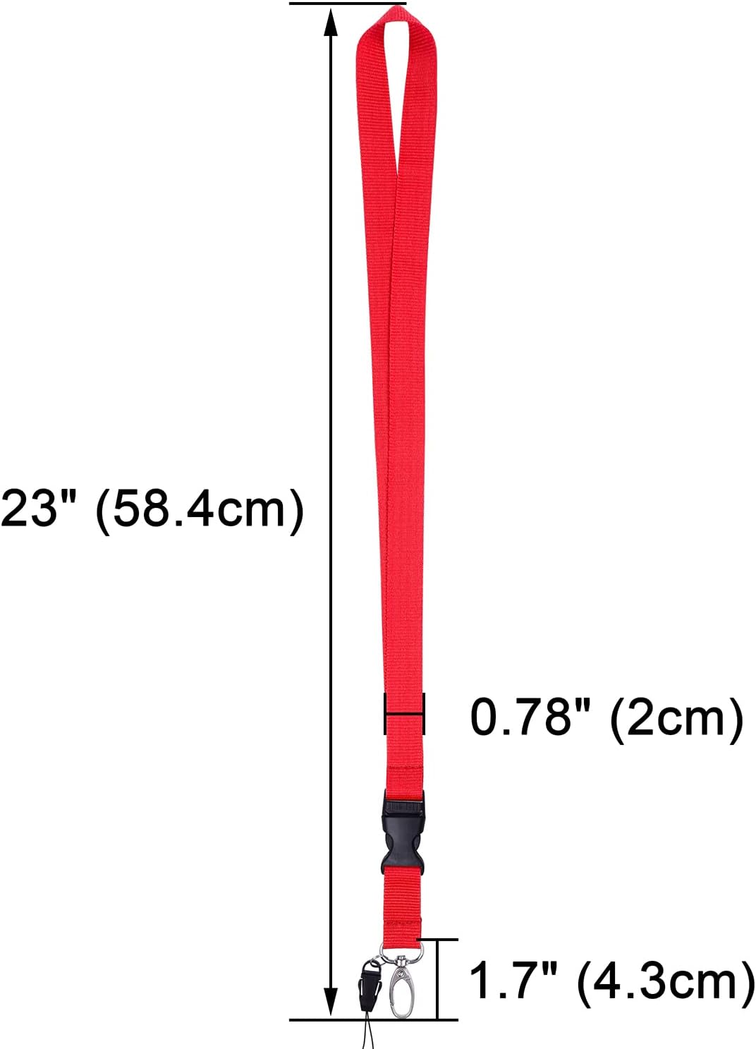 ネックストラップ 58.4cm ポリエステル 3本入り 3色組 デジカメ・スマホ用