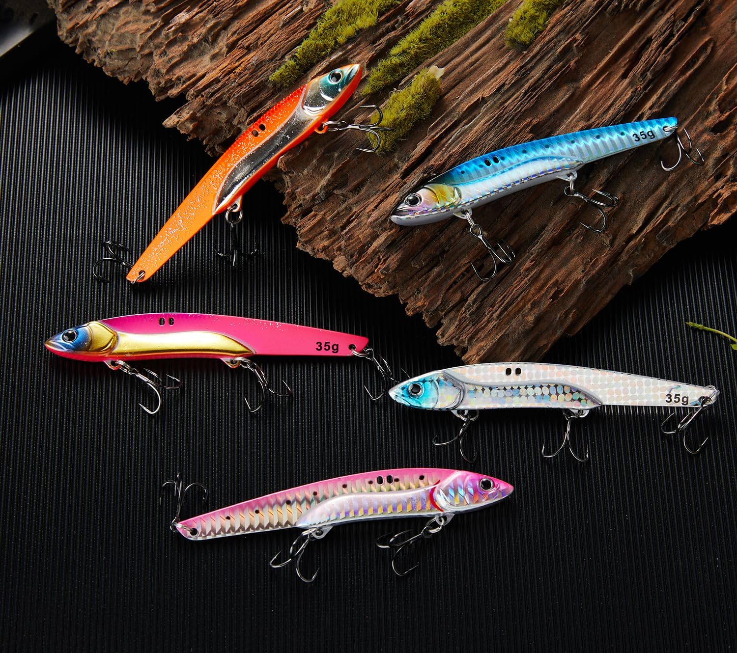 青物用メタルバイブ 5色セット 27g/35g/43g シーバスルアー