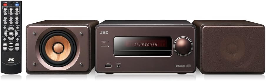 JVCケンウッド EX-S55-T Bluetooth搭載ハイレゾ音源再生コンパクトコンポ【ブラウン】